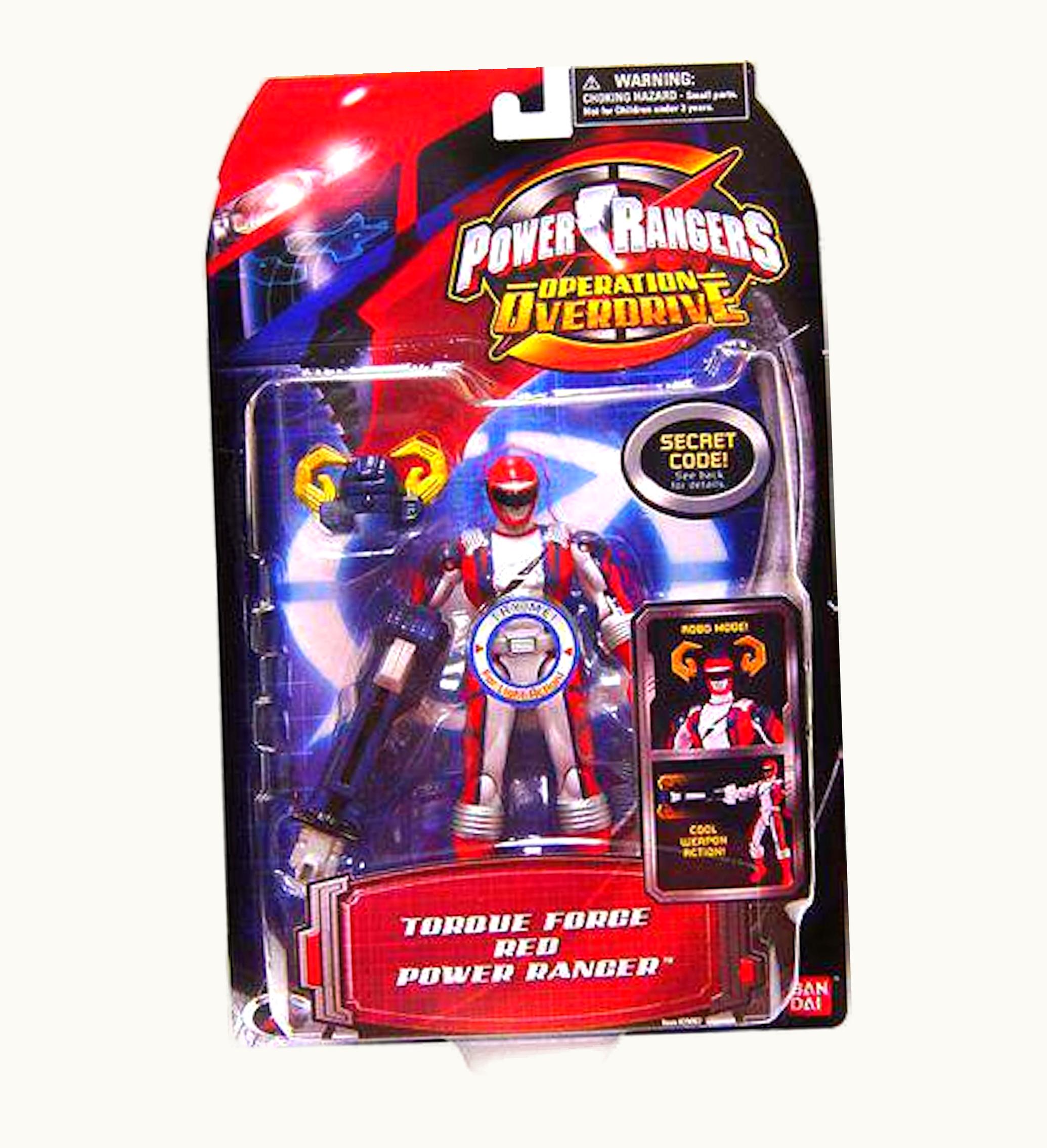 Bandai Bandai America Power Rangers Operation Overdrive Torque Force Red Power Ranger Action Figure