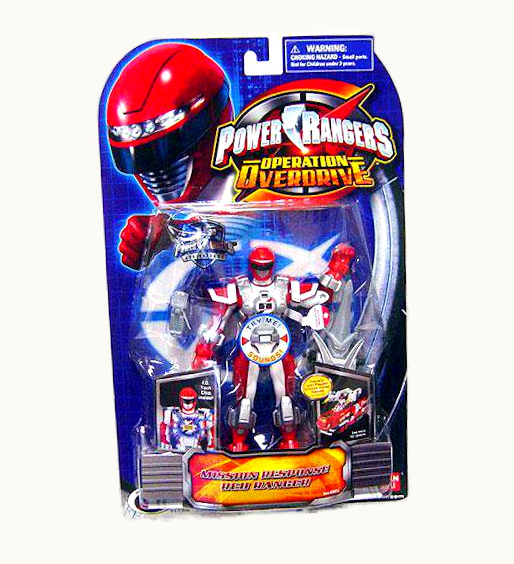 Bandai Bandai America Power Rangers Operation Overdrive Mission Response Red Ranger Action Figure