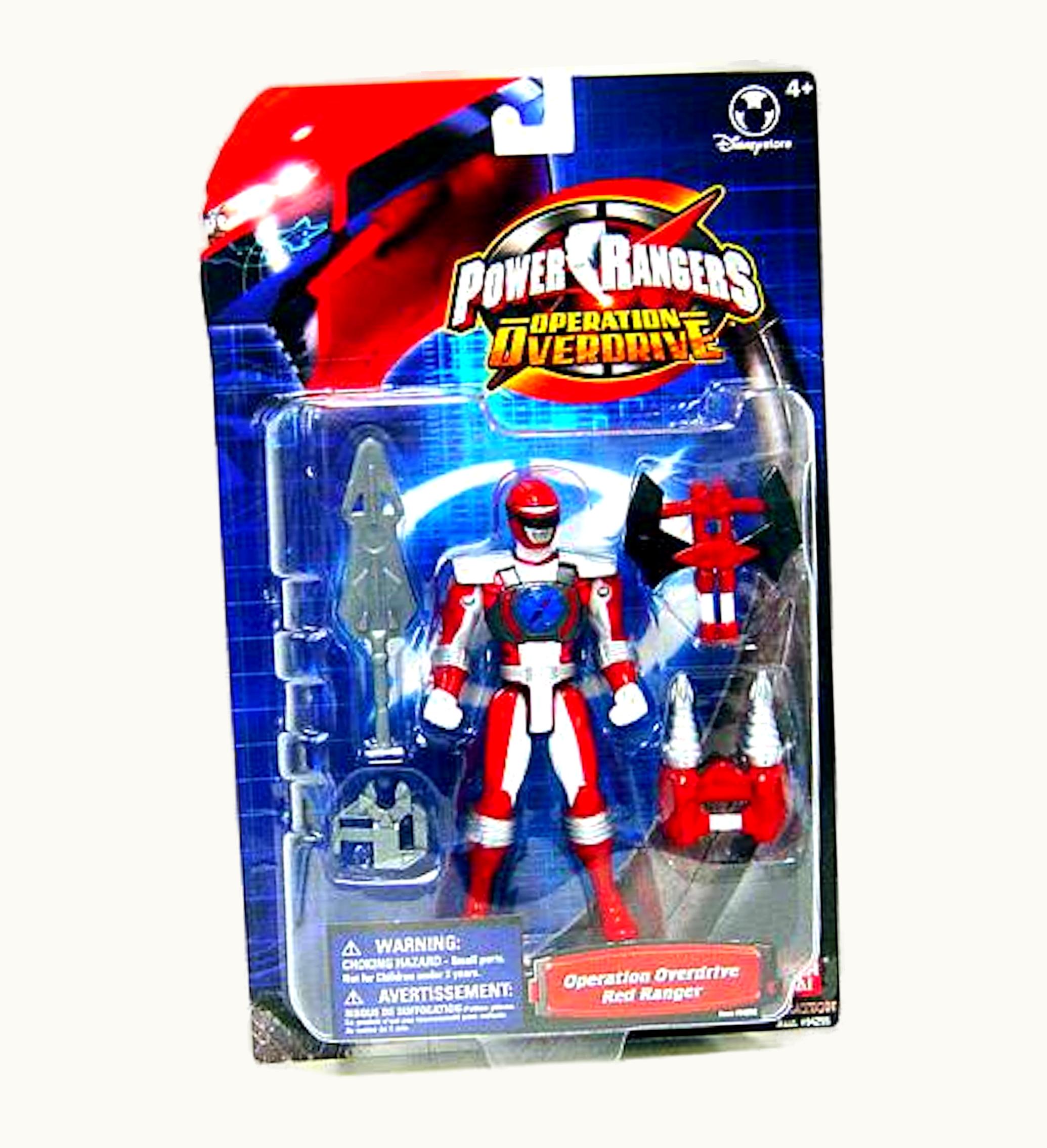 Bandai Bandai America Power Rangers Operation Overdrive Red Ranger Metallic Disney Store Exclusive Action Figure
