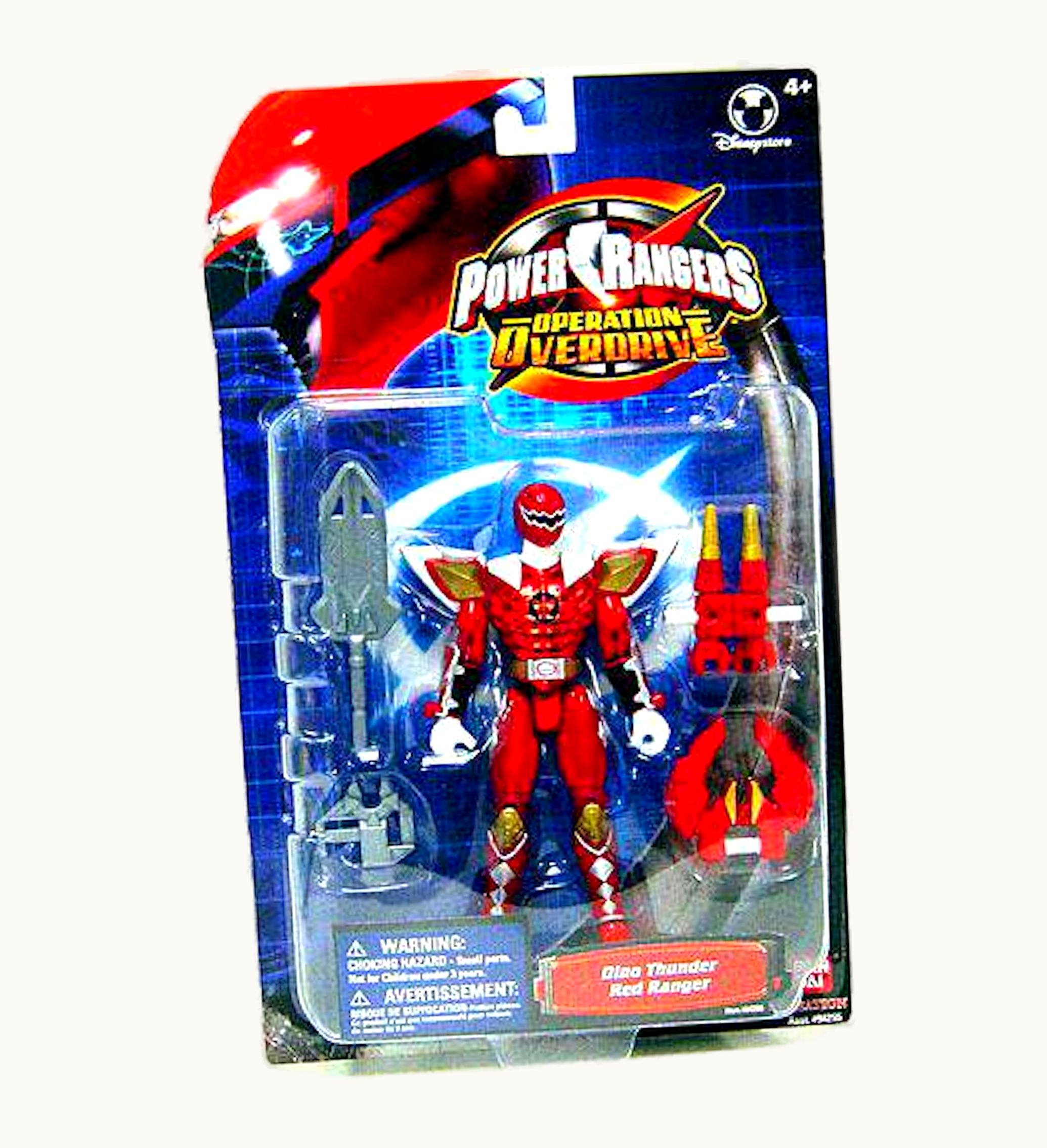 Bandai Bandai America Power Rangers Operation Overdrive Dino Thunder Red Ranger Exclusive Exclusive Action Figure