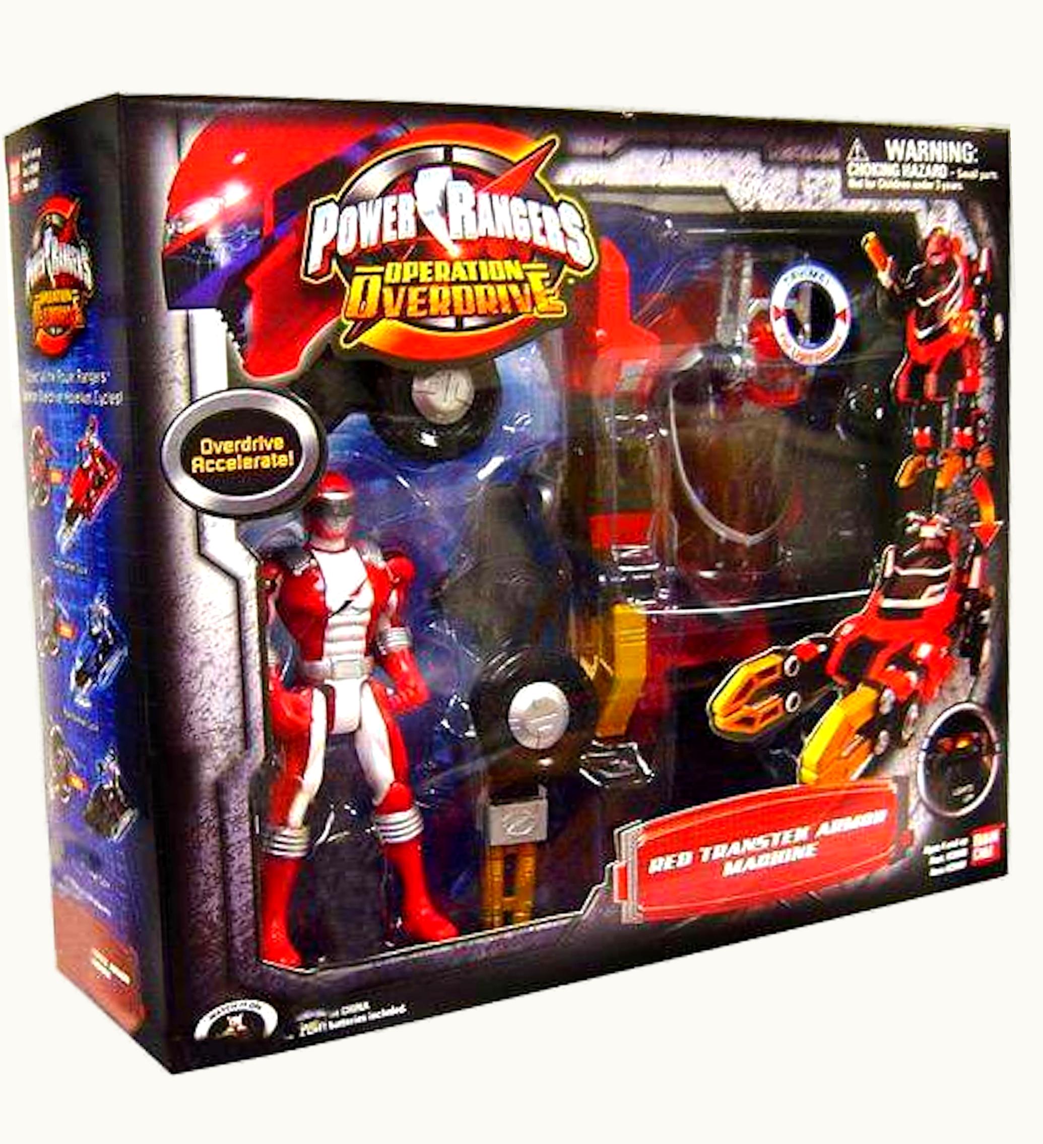 Bandai Bandai America Power Rangers Operation Overdrive Red Transtek Armor Machine Action Figure Set