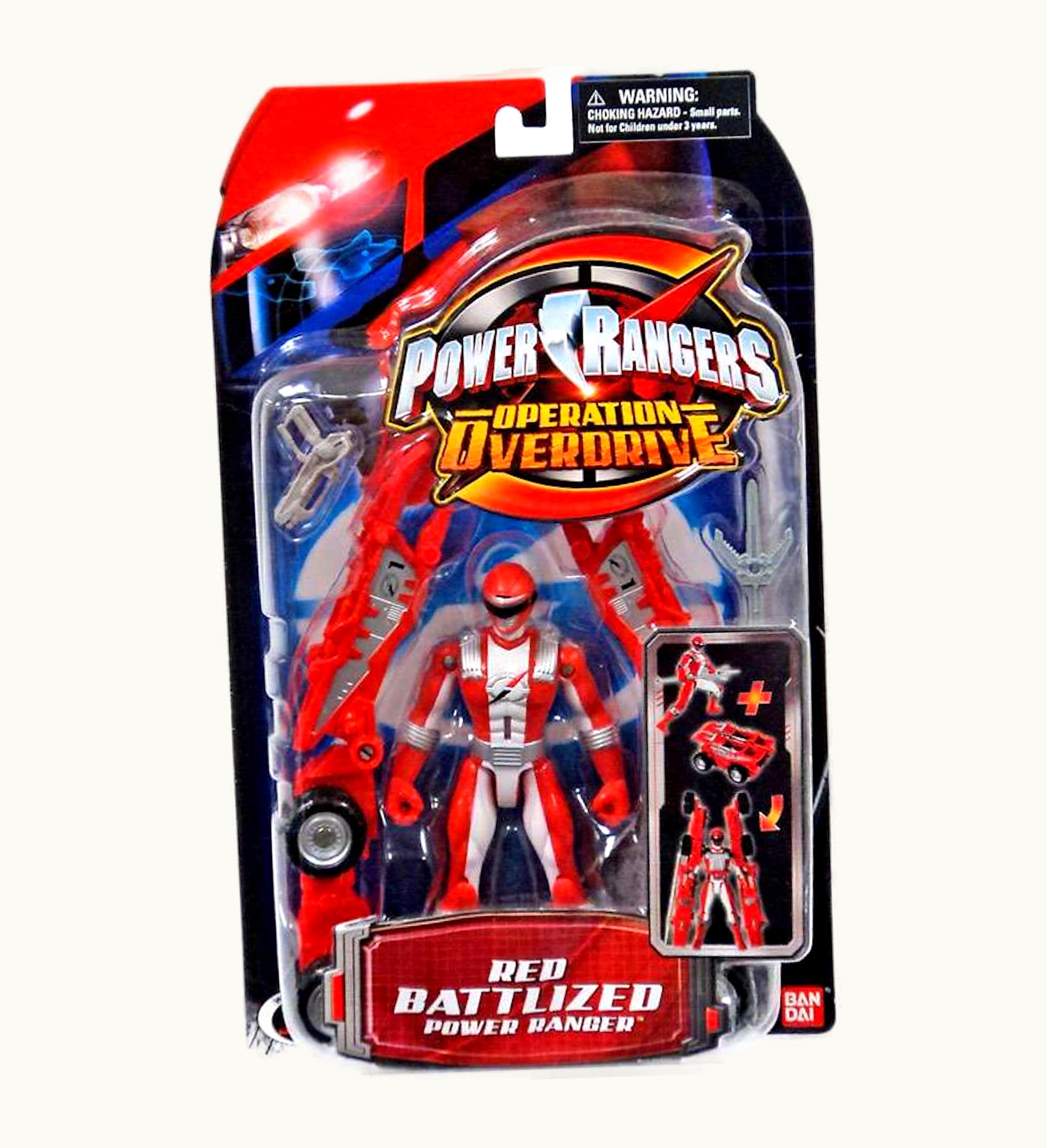 Bandai Bandai America Power Rangers Operation Overdrive Red Battlized Power Ranger Action Figure