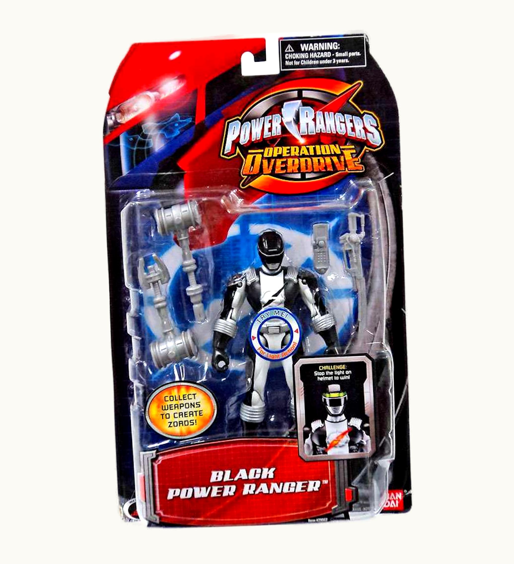 Bandai Bandai America Power Rangers Operation Overdrive Black Power Ranger Action Figure