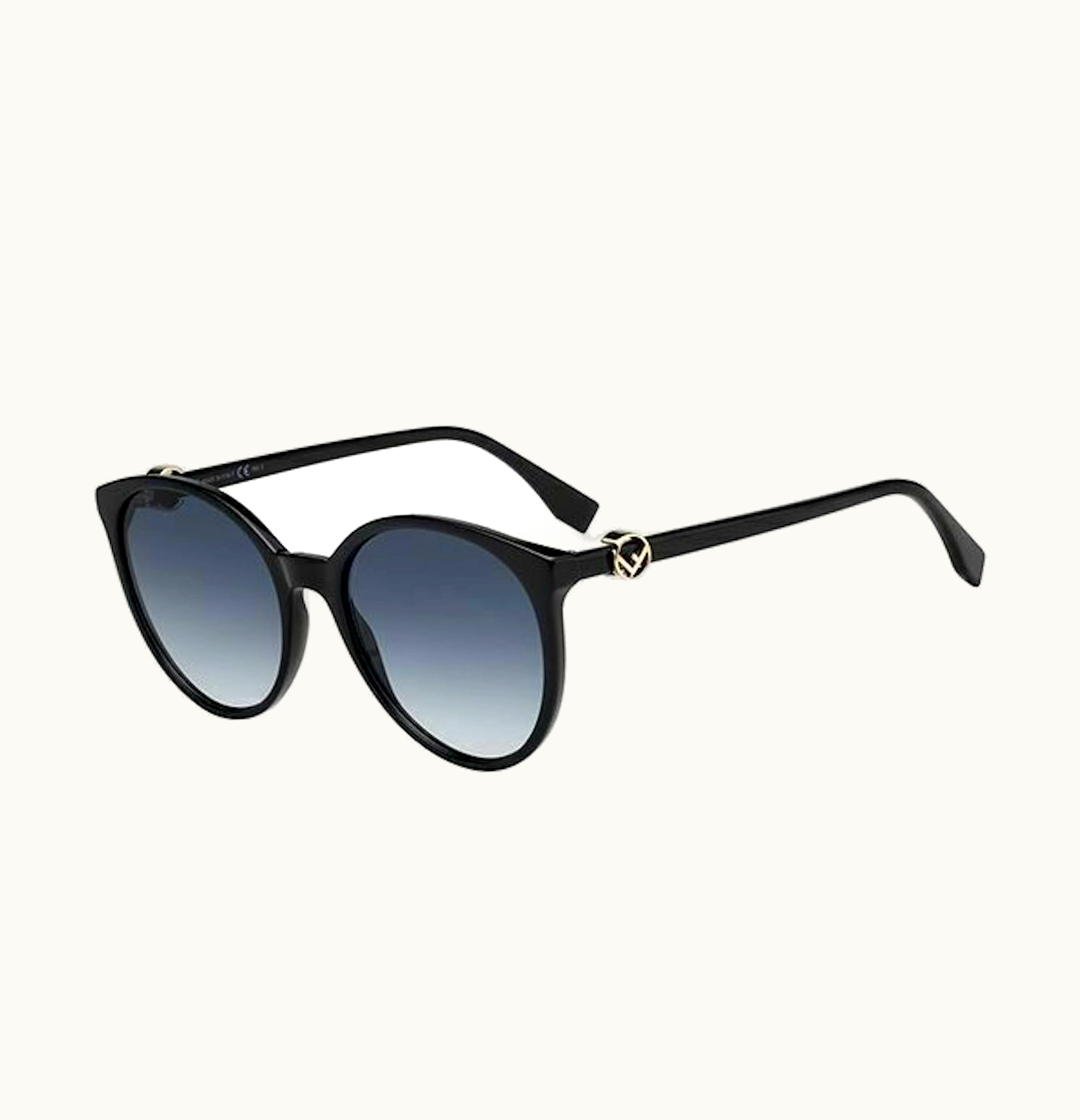 Fendi Oval Sunglasses Black FF 0288 S 080708