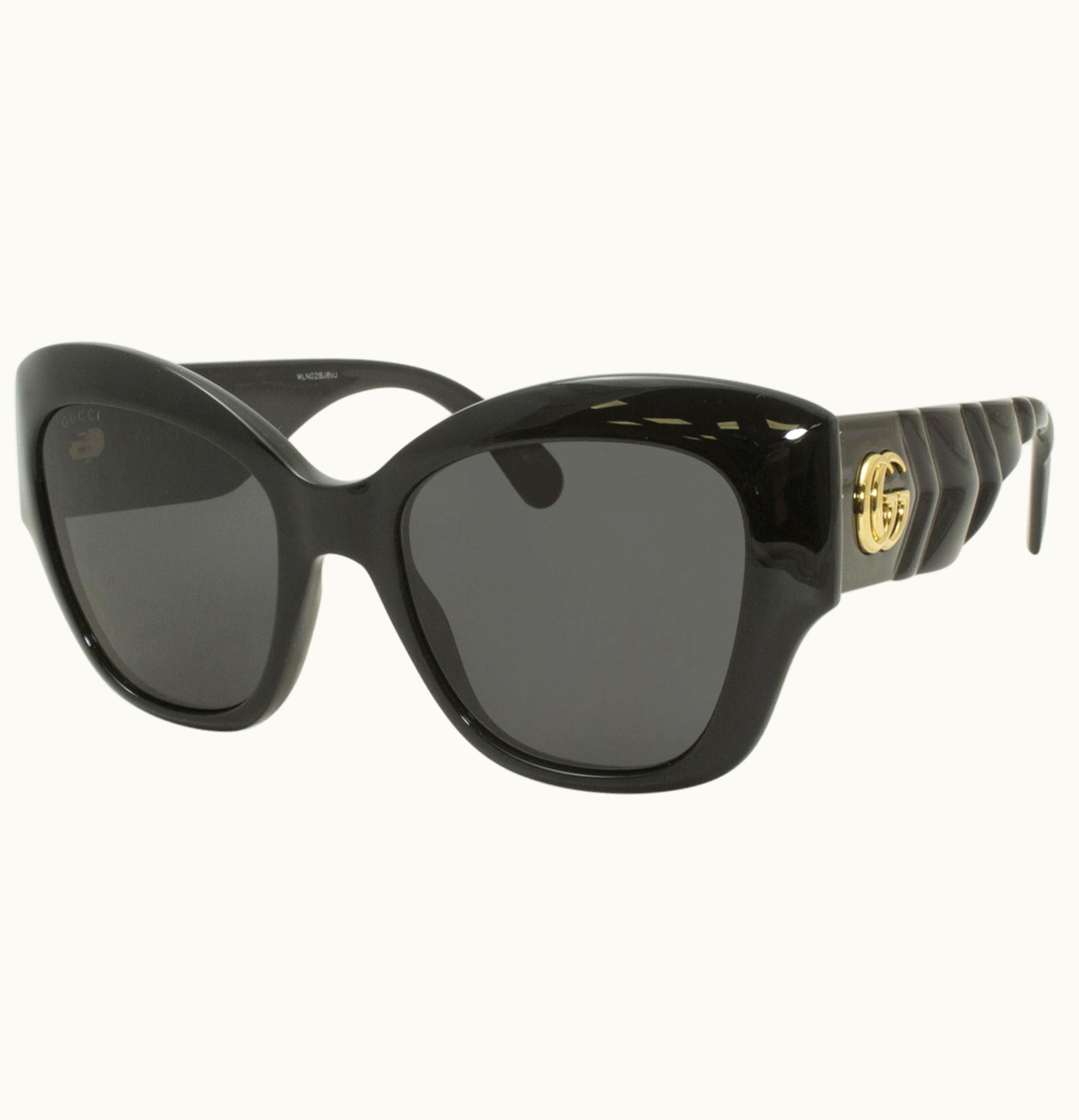 Gucci Oversized Sunglasses Black GG0808s 001 Fr