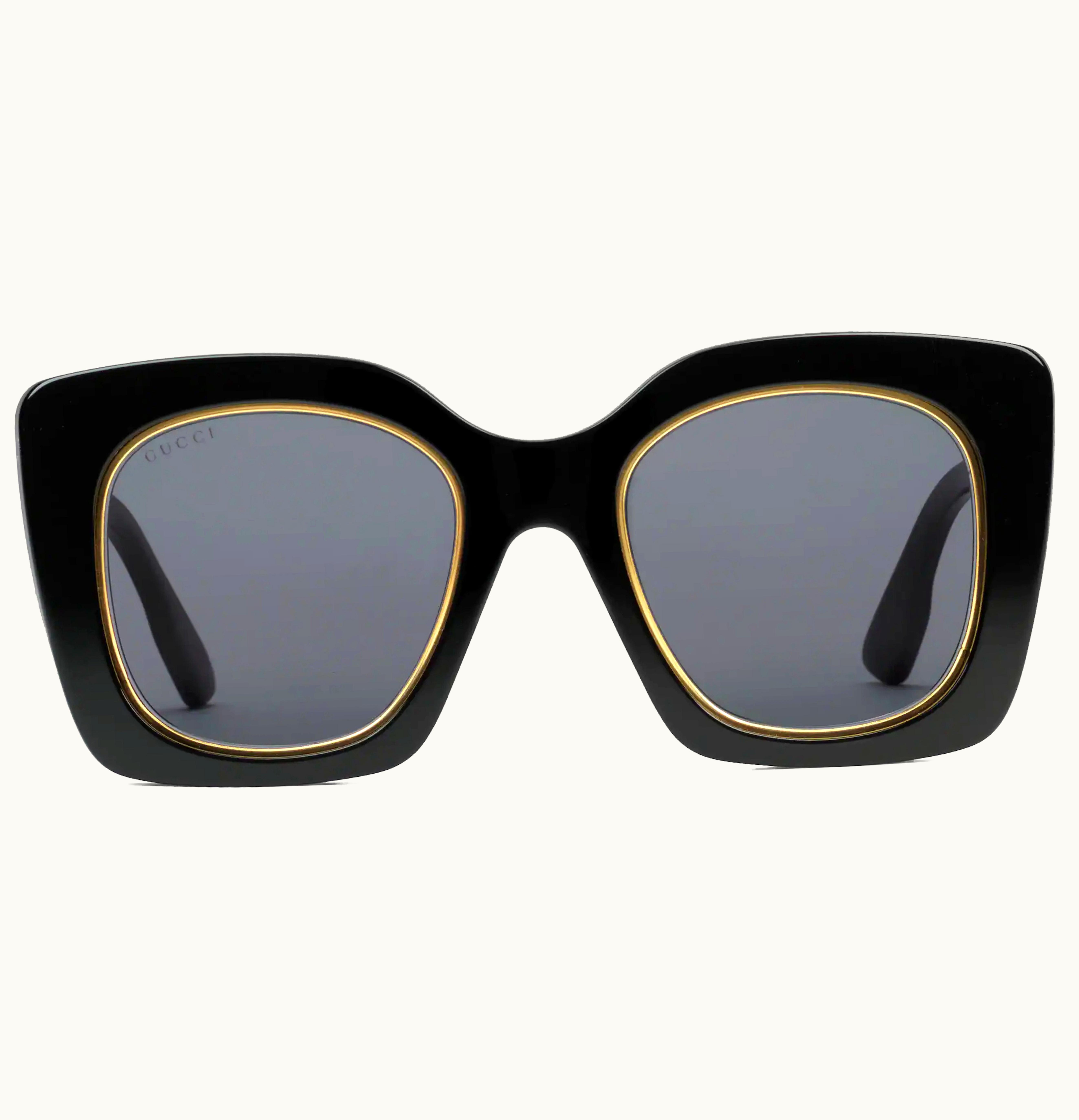 Gucci Oversize Square Frame Sunglasses Black