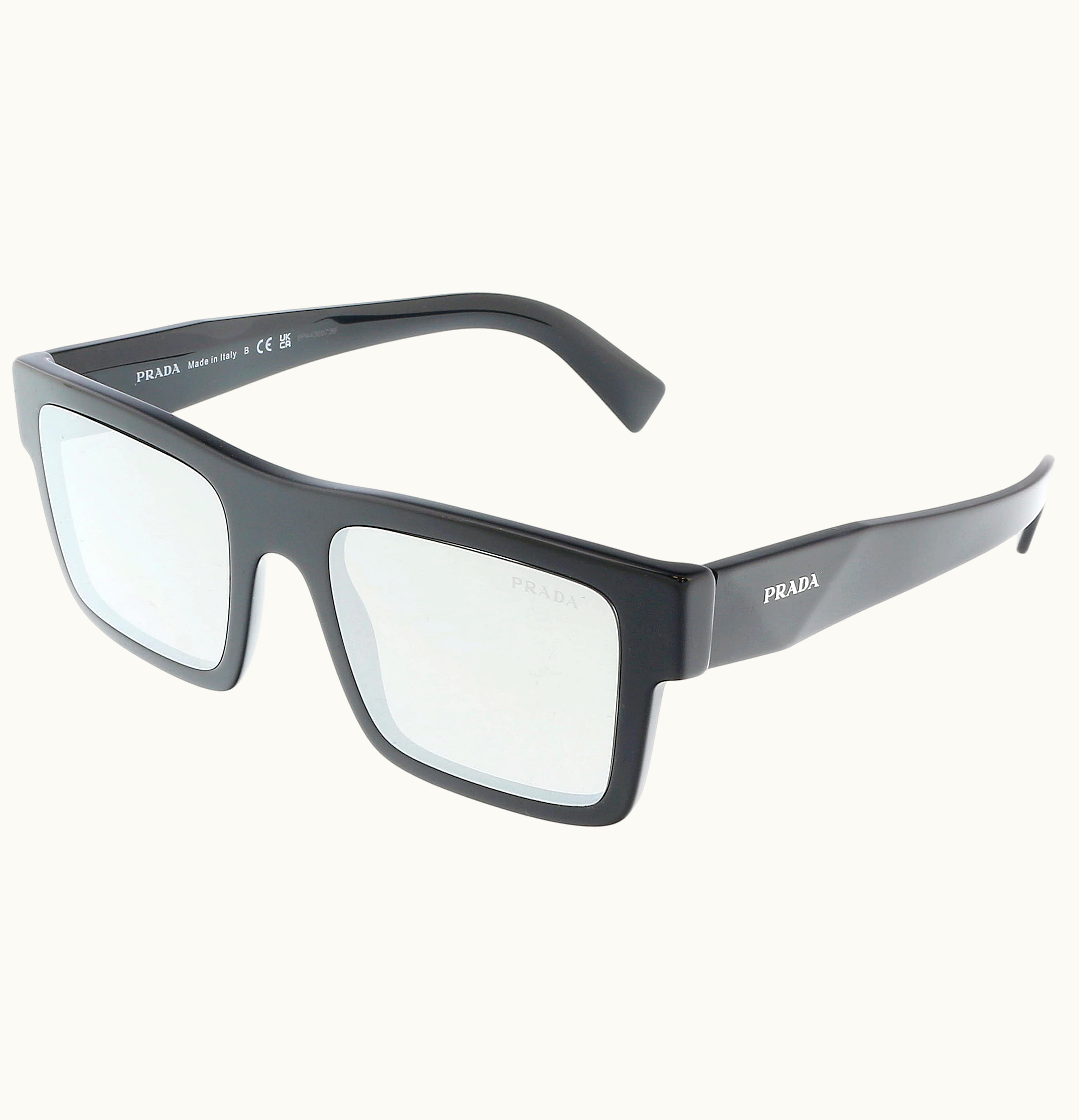 Prada Oval Sunglasses Black 0pr 19ws