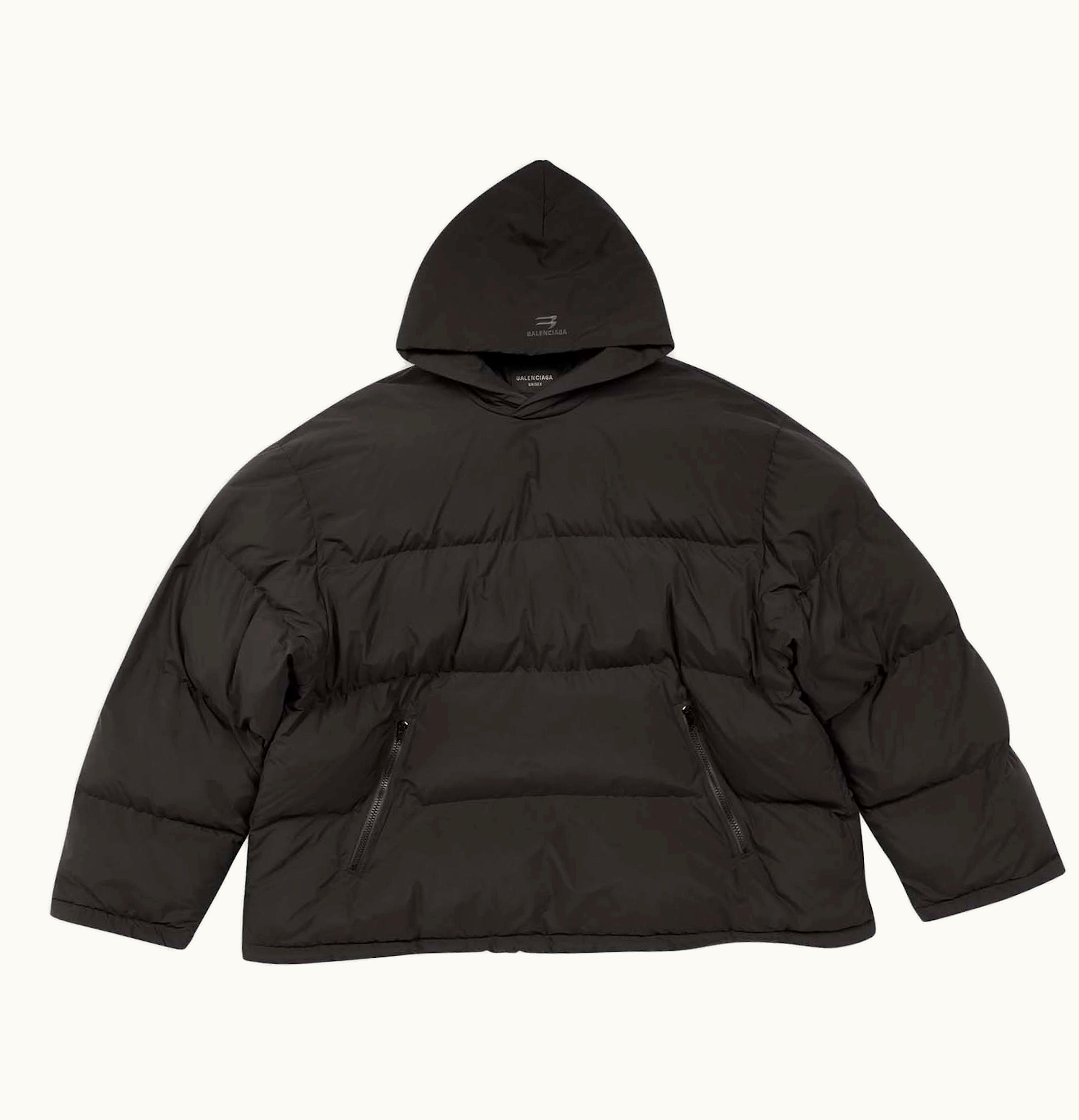 Balenciaga Balenciaga Sporty B Pull Over Puffer Jacket Black