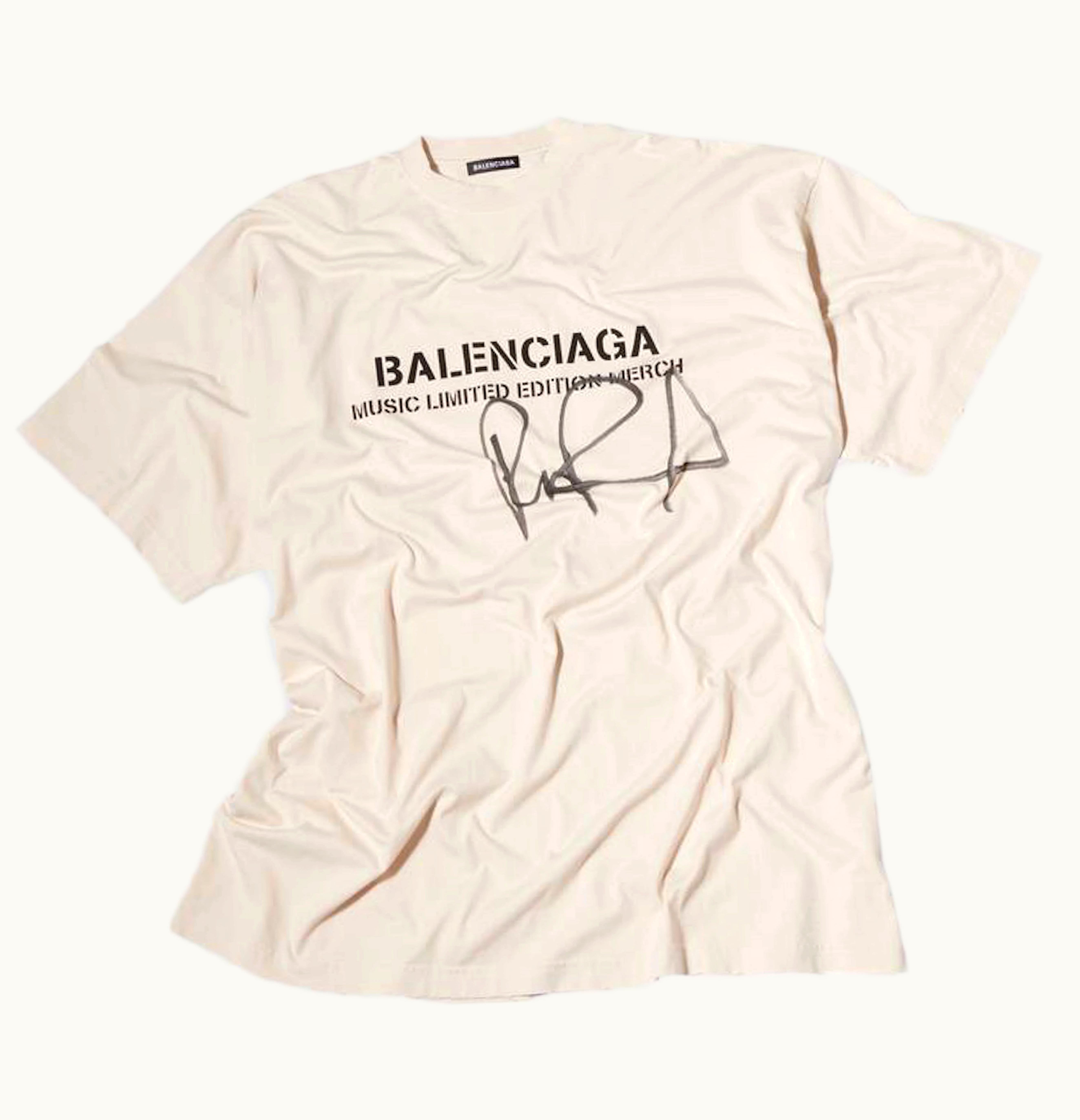Balenciaga Balenciaga Rupaul Oversized T Shirt Chalky White Black