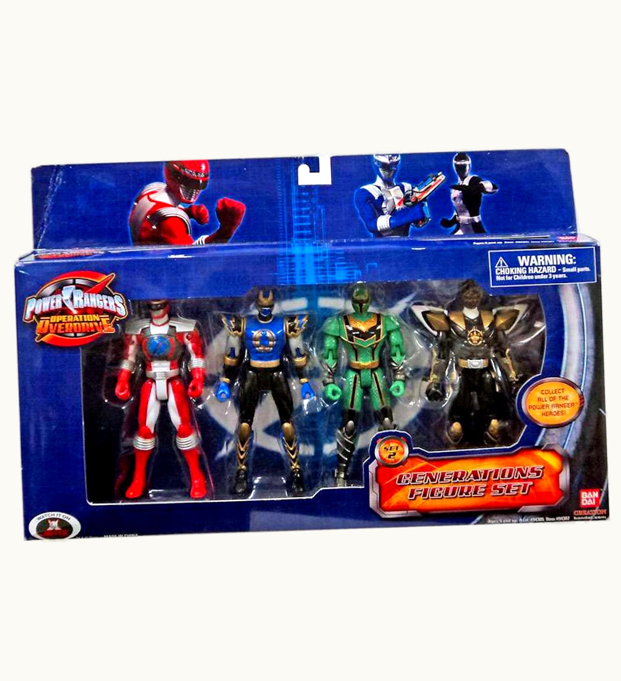 Bandai Bandai America Power Rangers Operation Overdrive Generations Action Figure 4 Pack