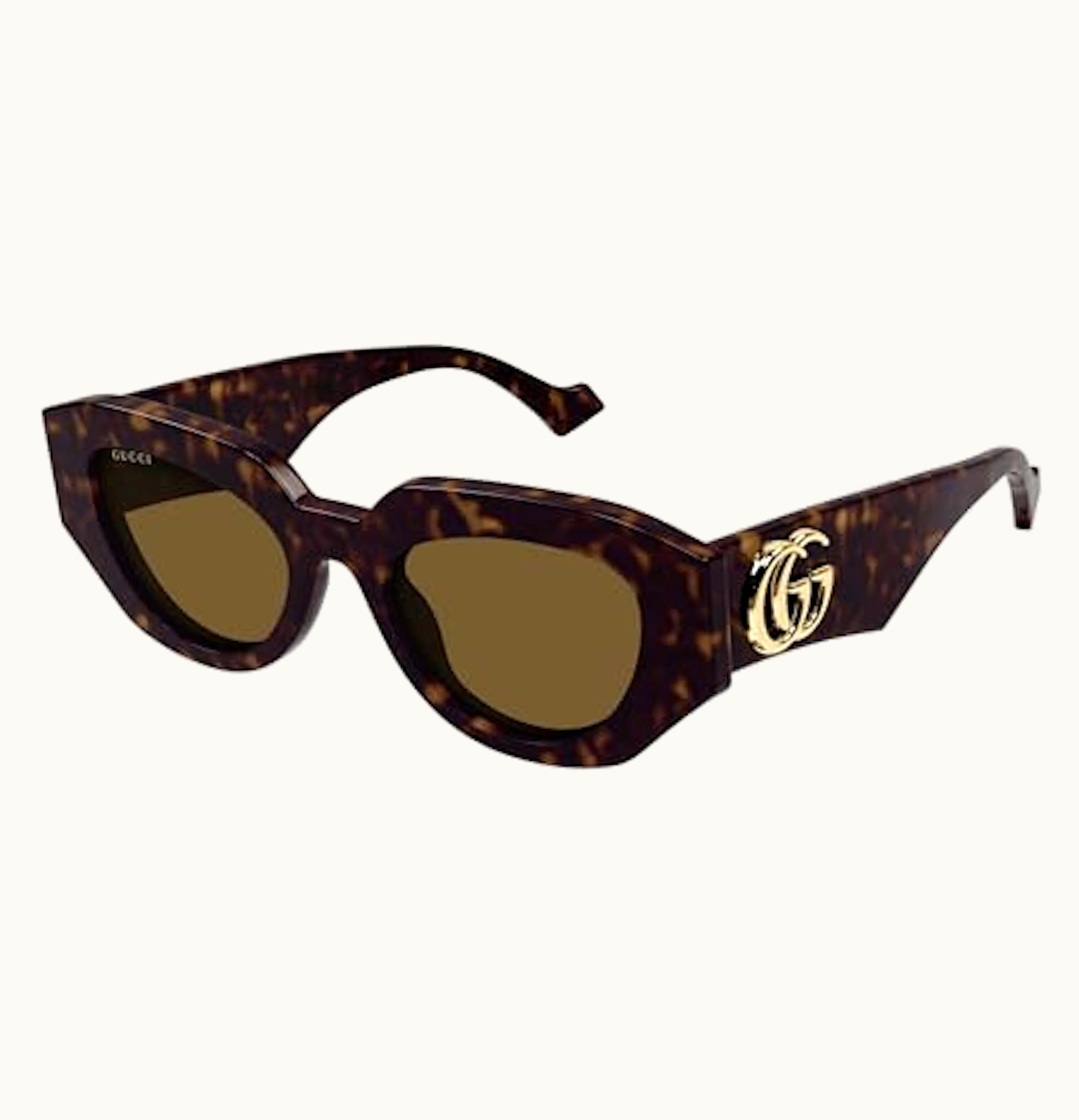 Gucci Oval Sunglasses Brown GG1421s 002 Fr