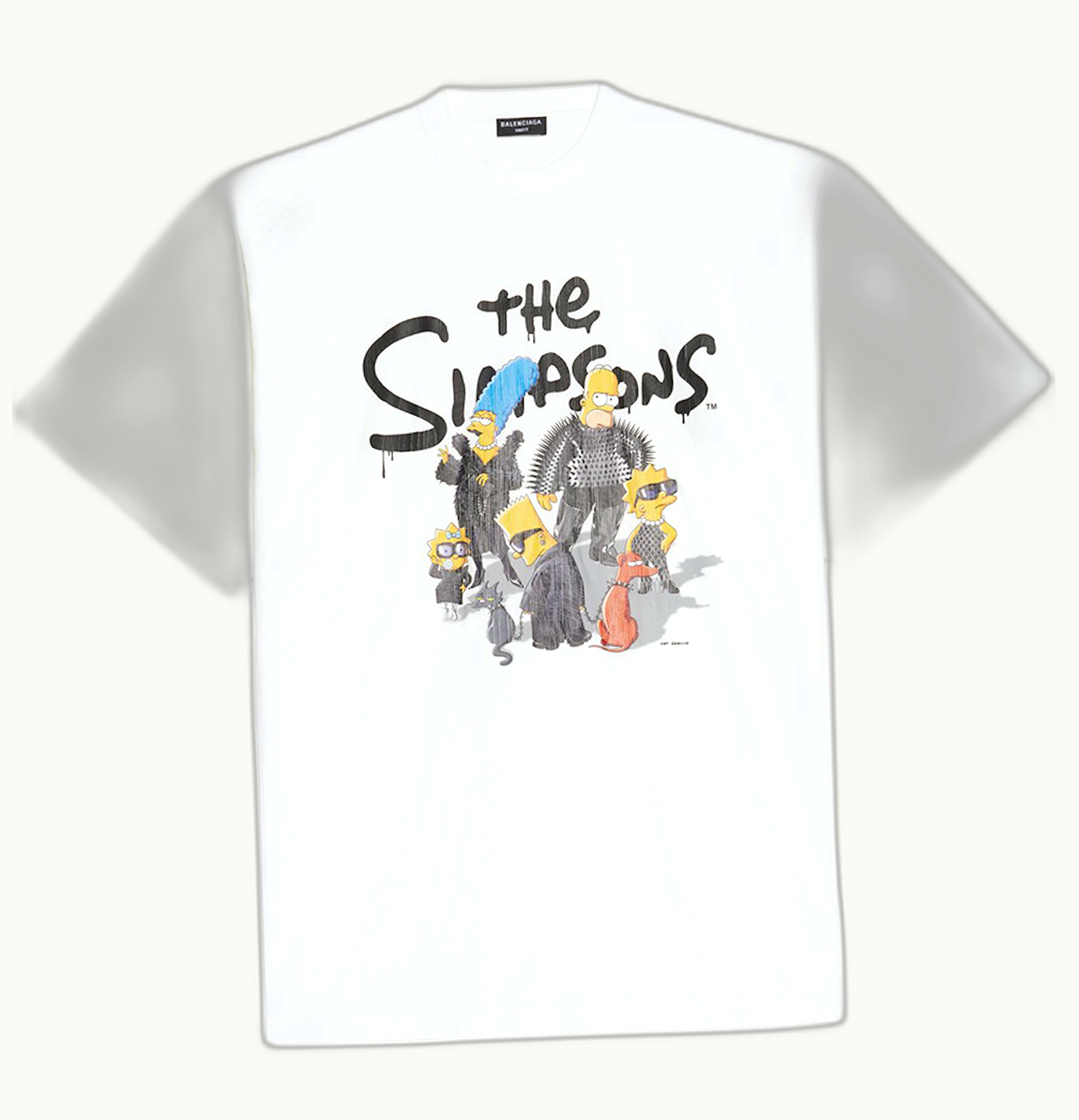Balenciaga Balenciaga X The Simpsons Oversized T Shirt White