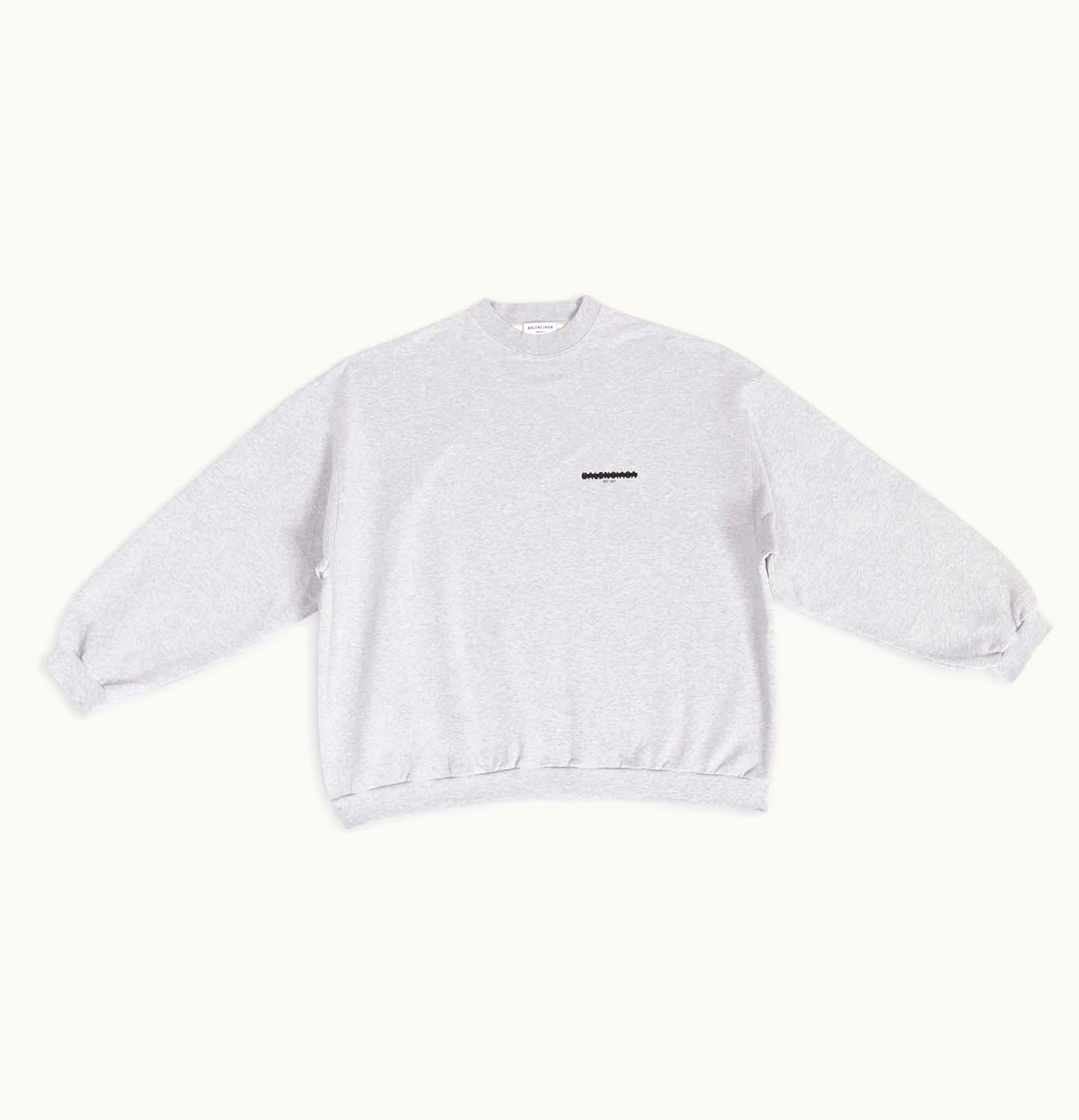 Balenciaga Balenciaga Strike 1917 Oversized Sweatshirt Grey