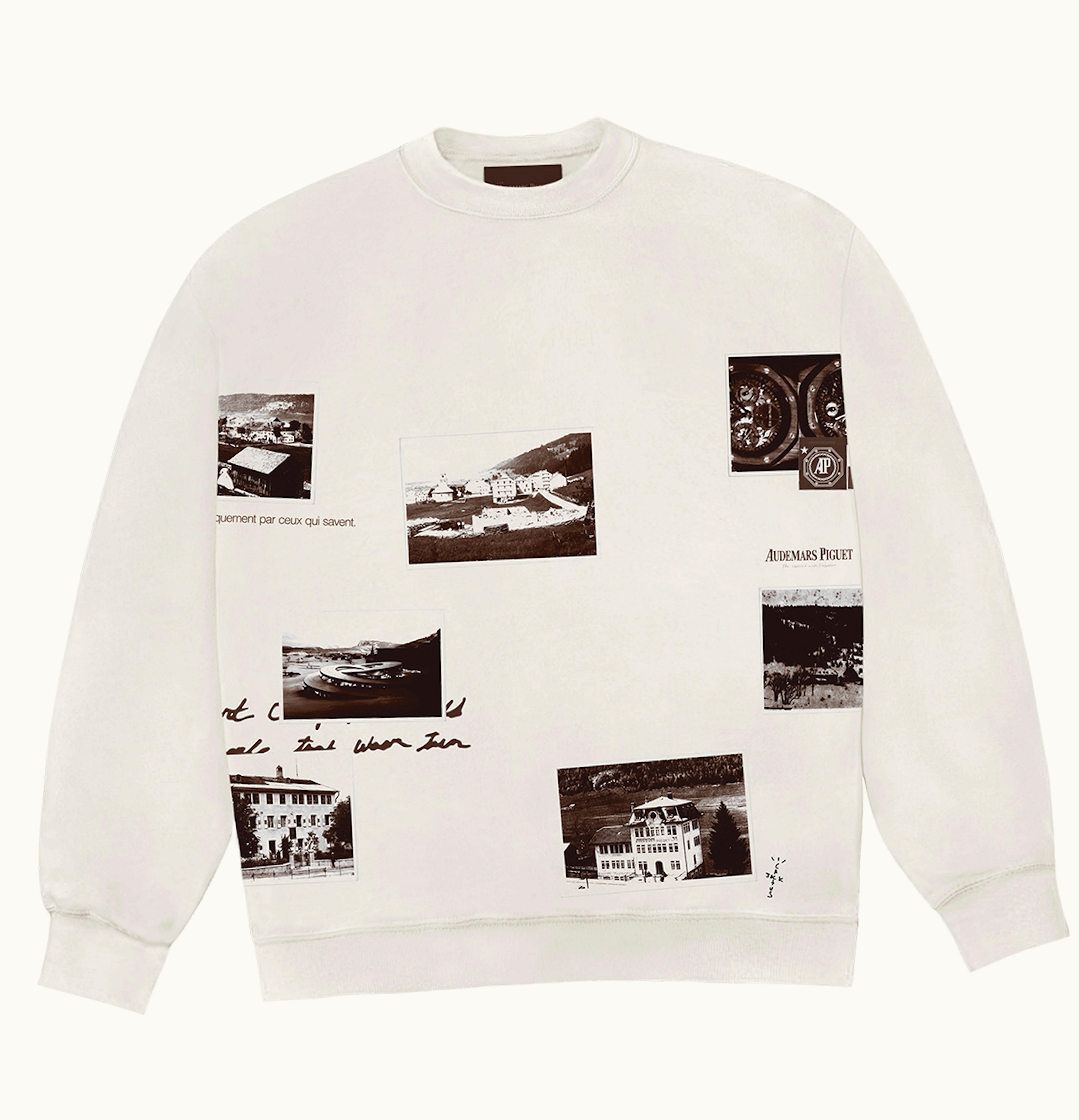 Travis Scott Travis Scott CJ X Audemars Piguet Vintage Crewneck White