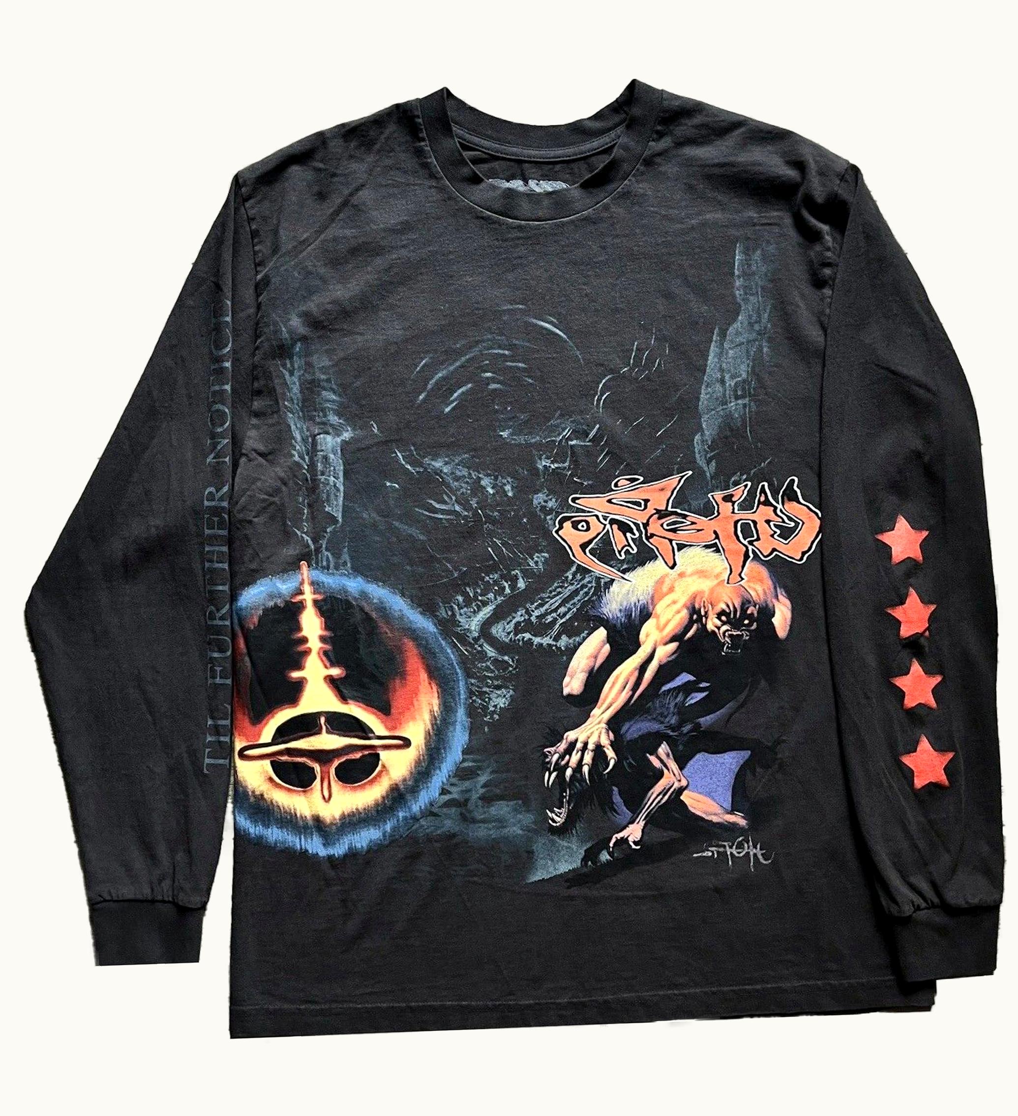 Travis Scott Travis Scott Utopia Circus Maximus 2023 Tour L S Tee Black