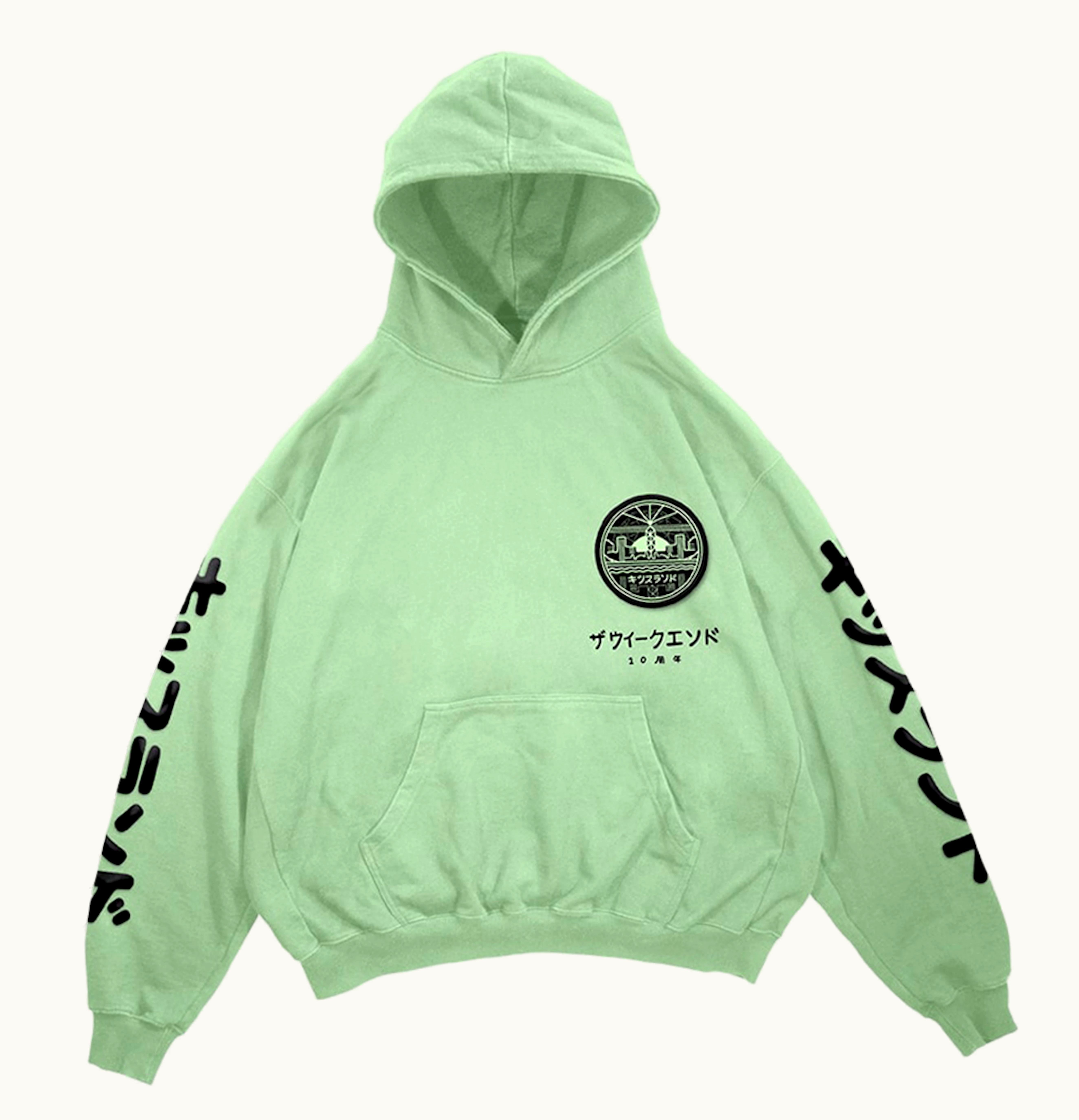 The Weeknd The Weeknd Xo Kiss Land Logo Pullover Hoodie Mint