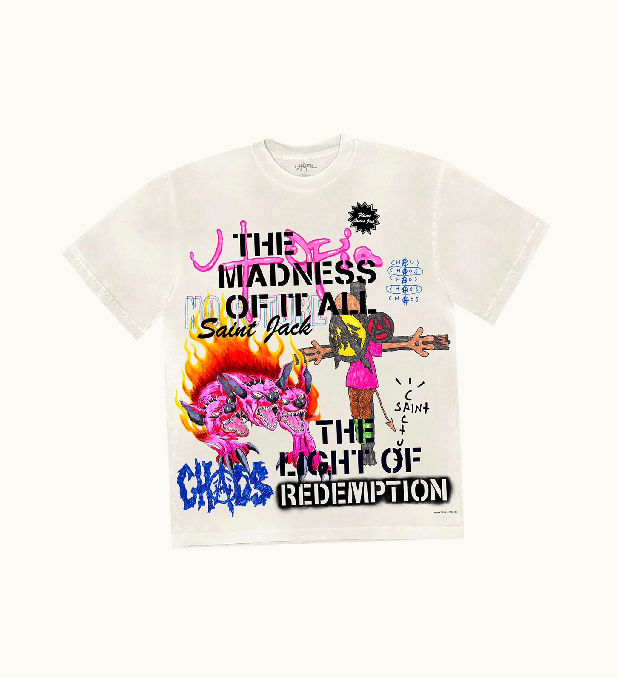 Travis Scott Travis Scott Utopia X St Michael 3a Tee White