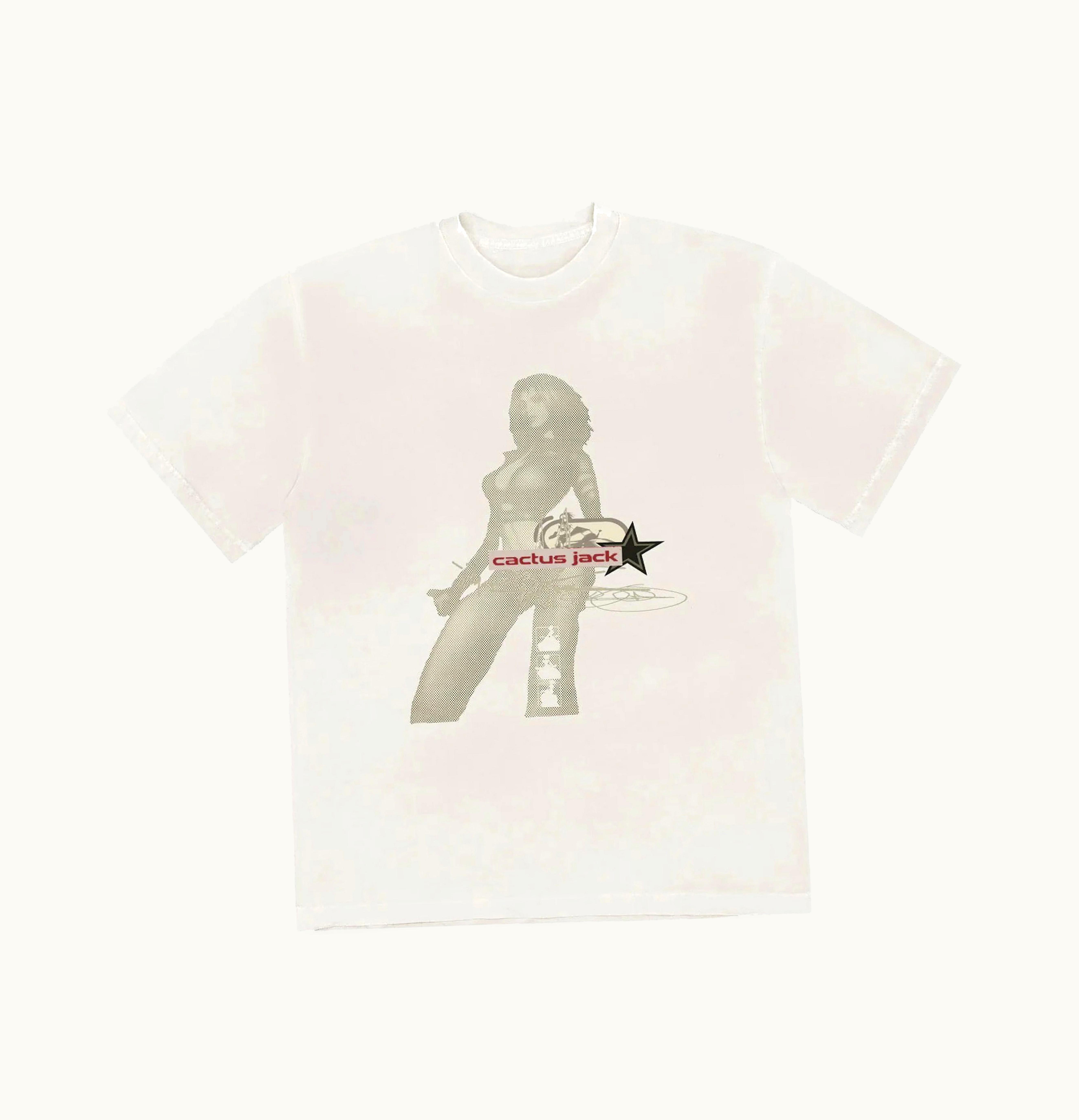 Travis Scott Jordan X Travis Scott Cactus Jack Digital Girl Tee White