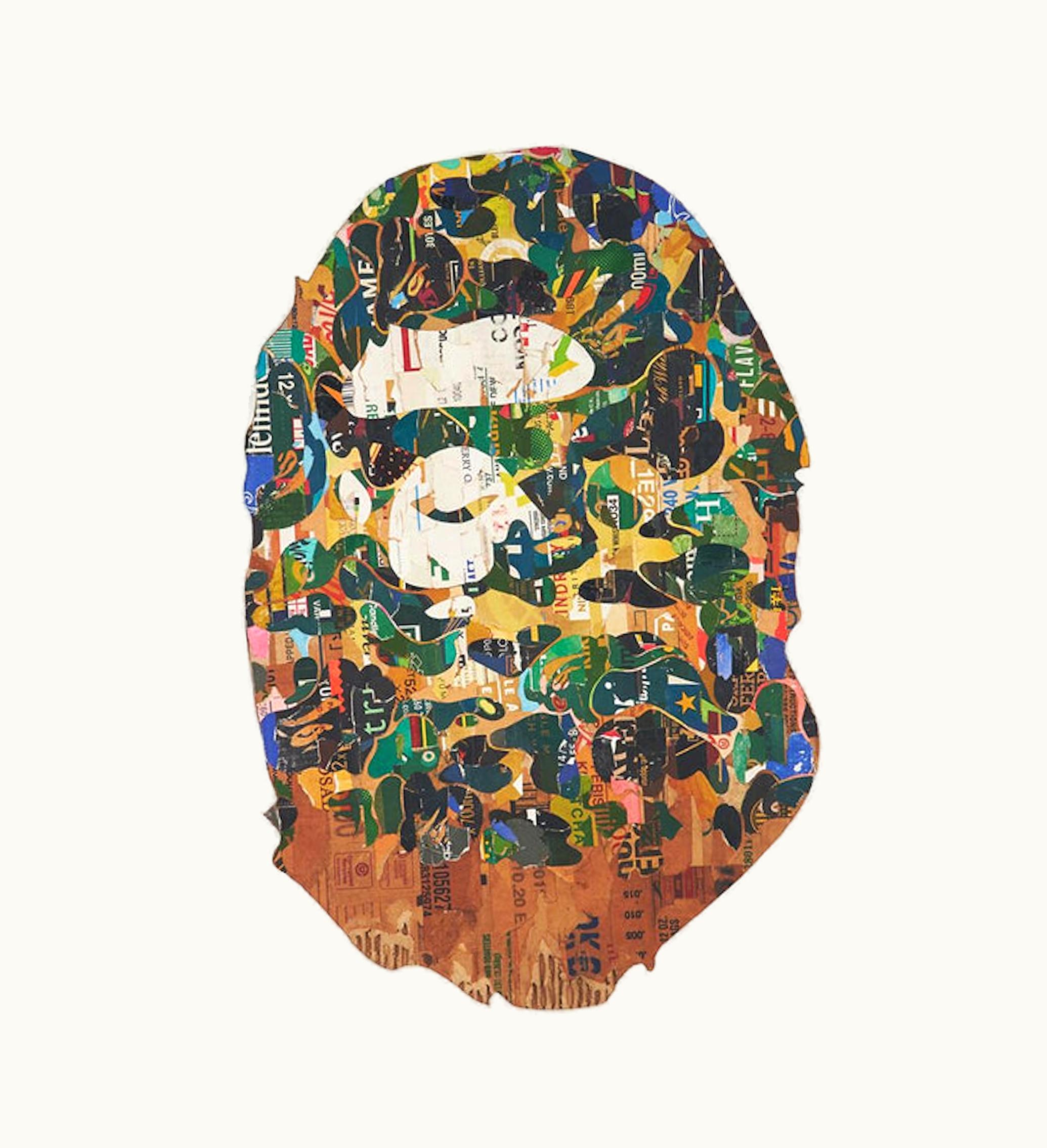 BAPE BAPE Ape Head Pop Abc Camo Green By Tomotatsu Gima Print