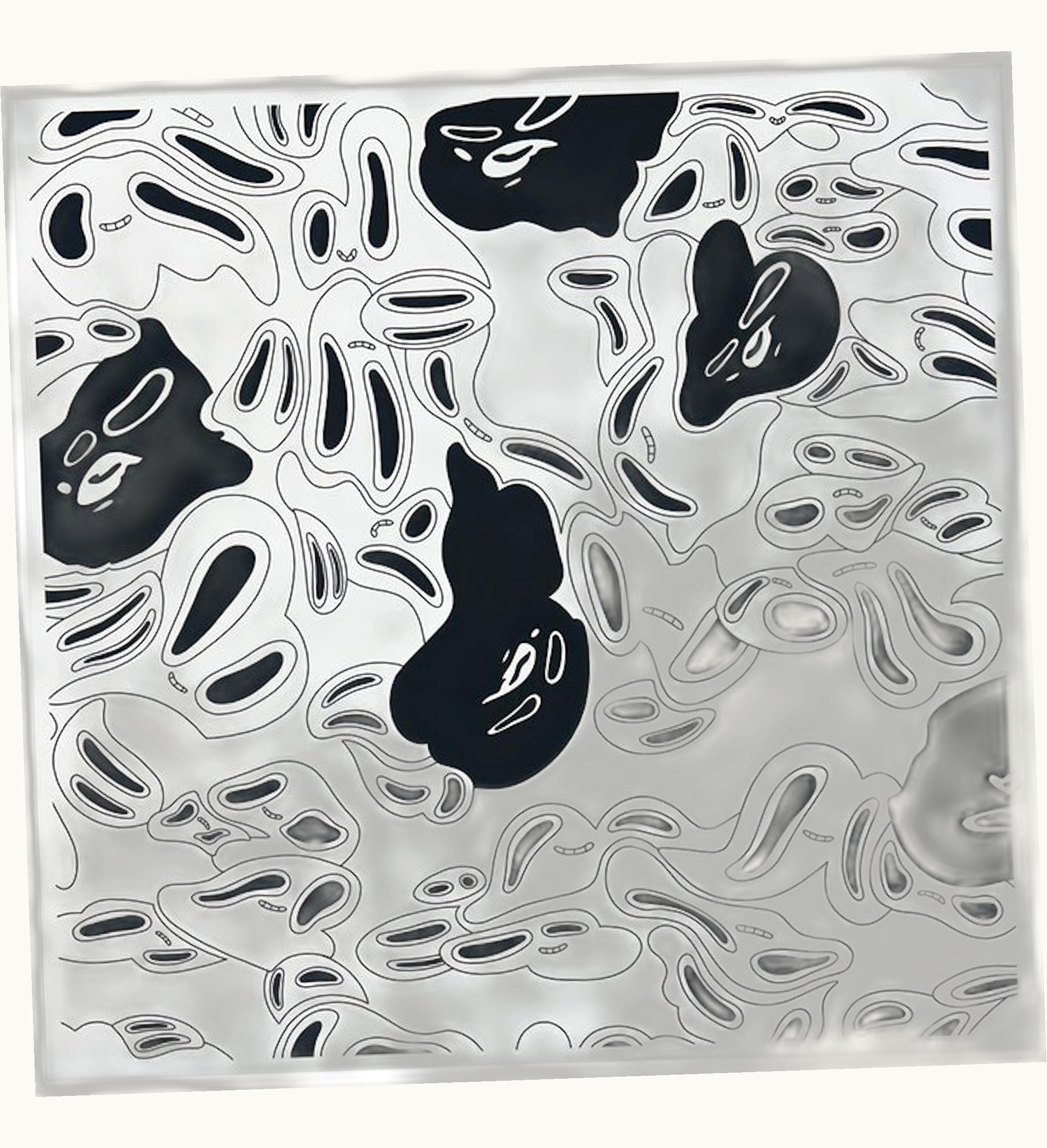 BAPE BAPE Only Have Eyes On You Black White By Jasper Wong Print