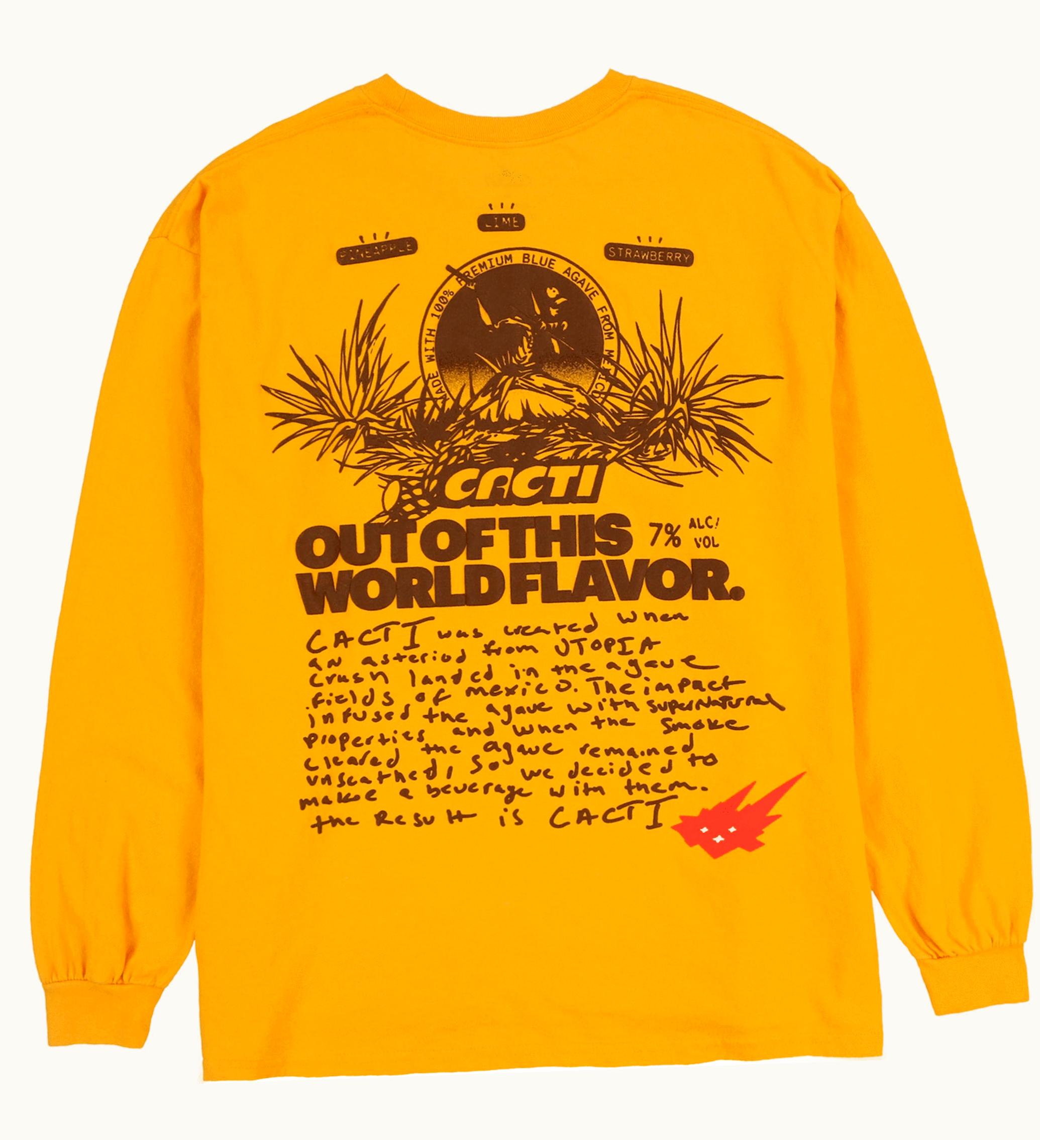 Travis Scott Travis Scott Cacti Mono Seal Heritage L S Tee Gold