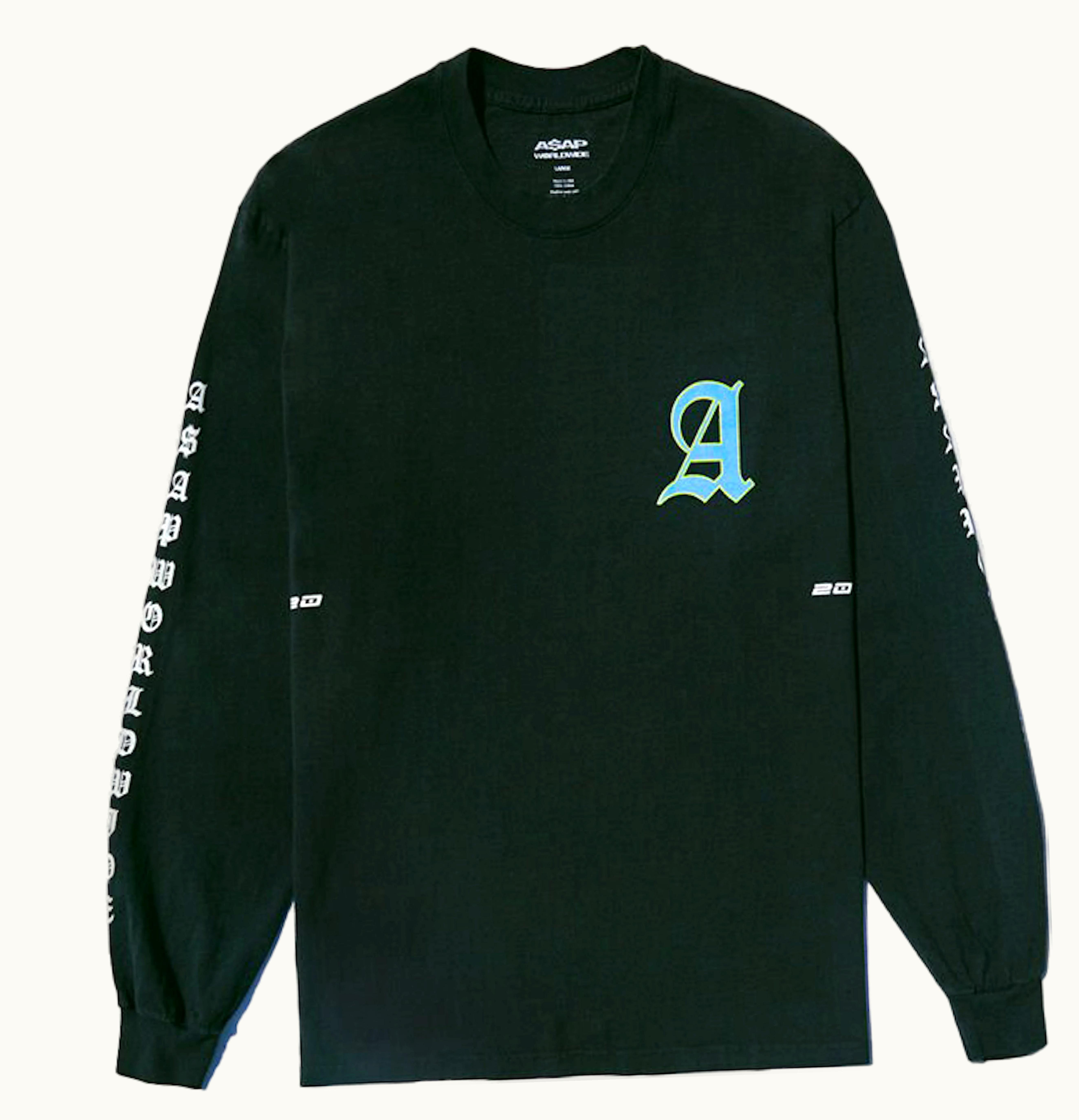 A$ap Asap Worldwide Capiital A Longsleeve Black