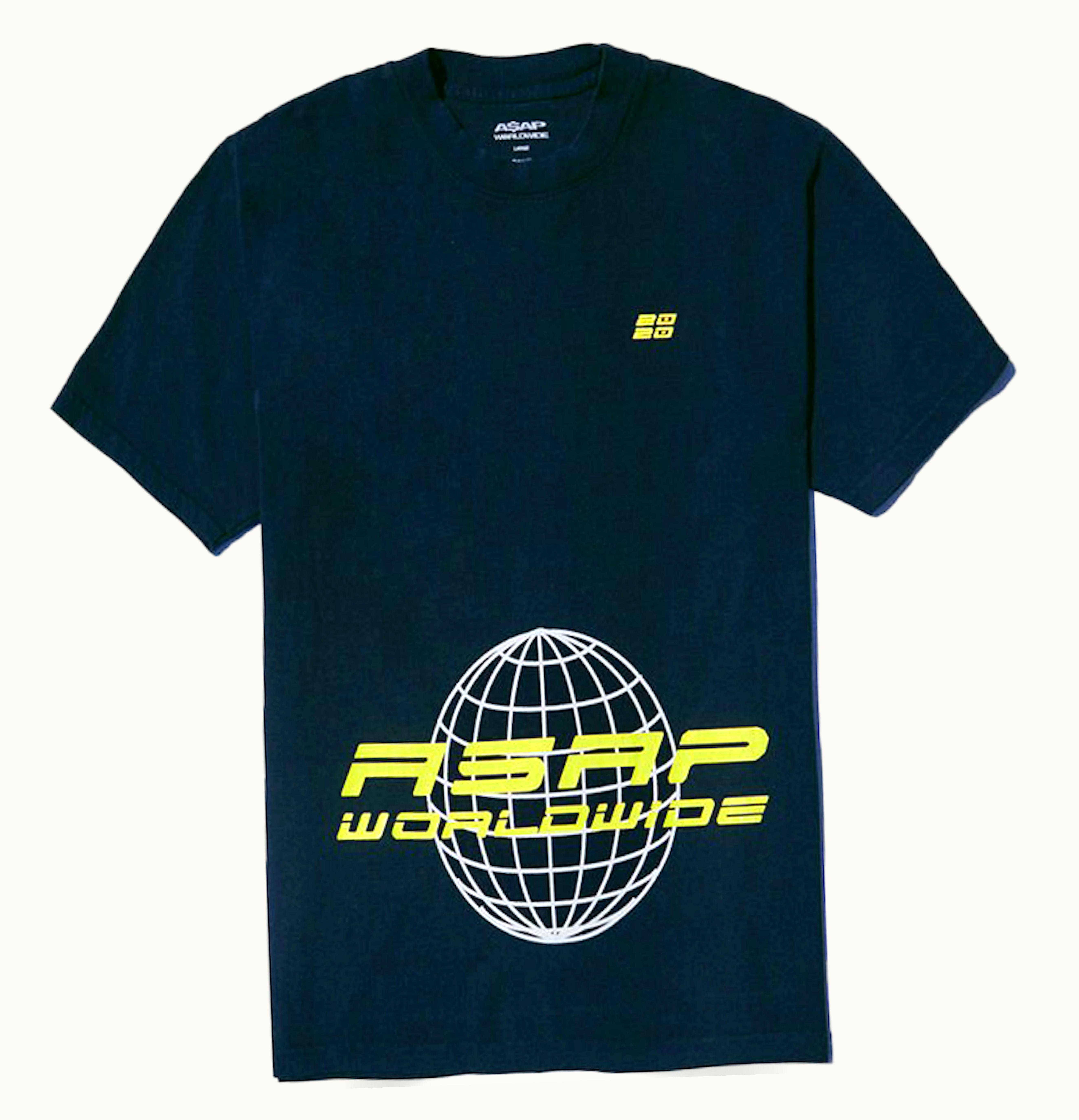 A$ap Asap Worldwide Globe 2 T Shirt Black