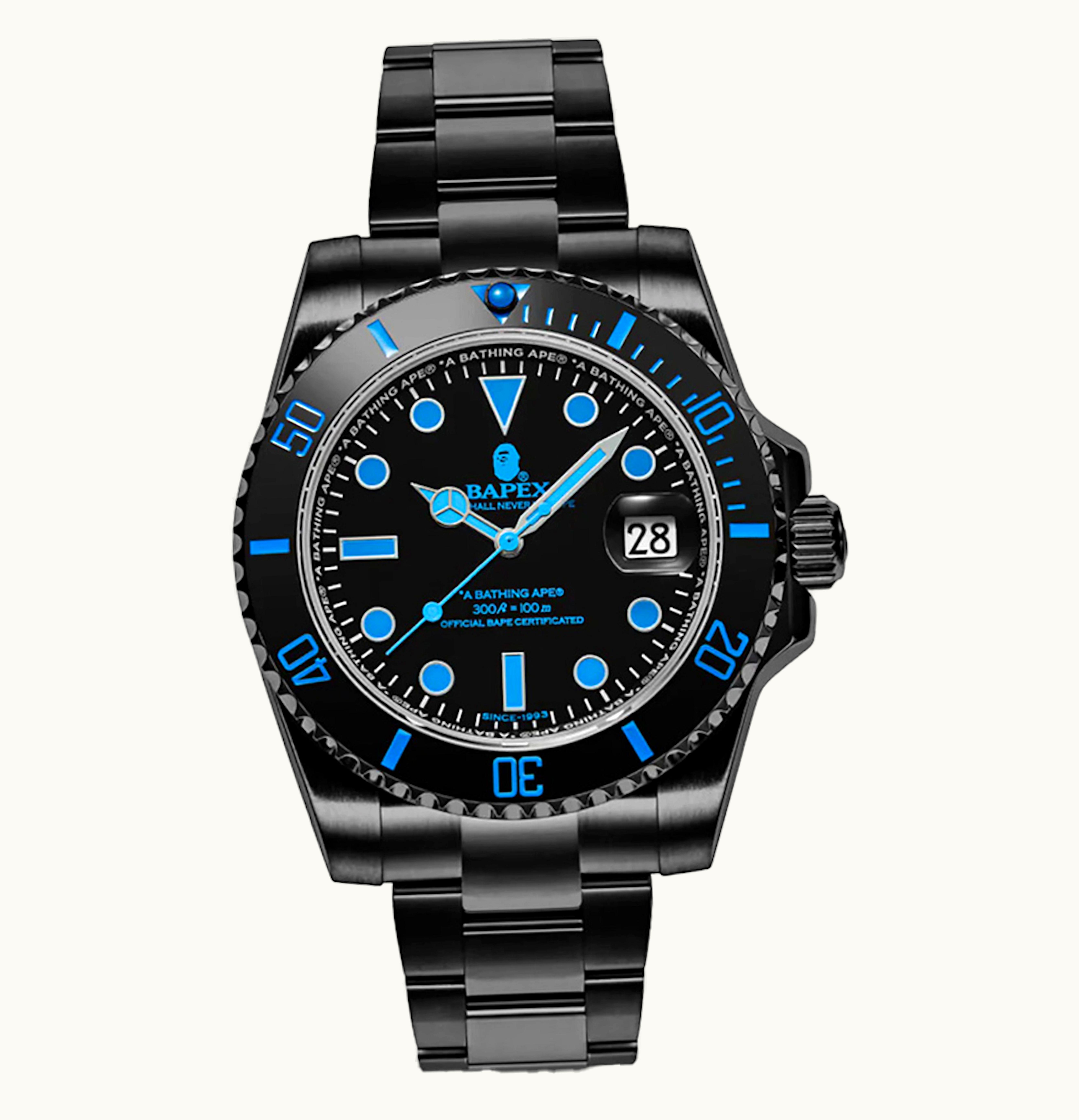 BAPE BAPE Type 1 Bapex Watch Black Blue
