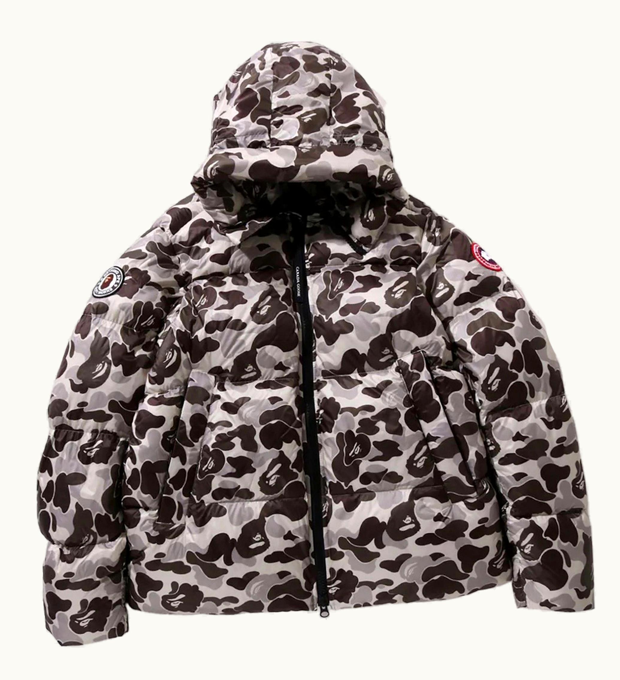 BAPE BAPE X Canada Goose Crofton Puffer Jacket Grey