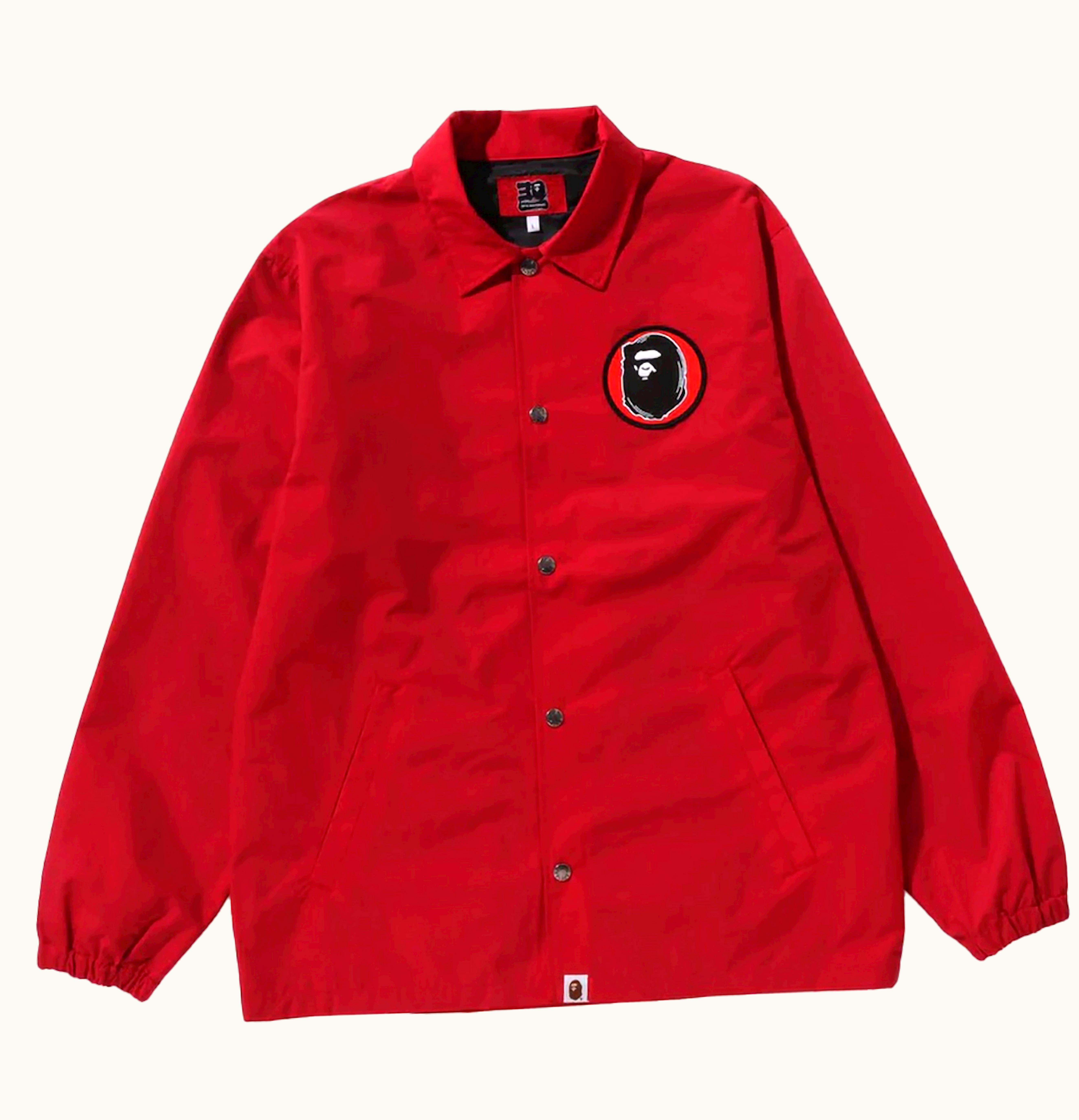 BAPE BAPE 30th Anniversary Senjya Fuda Coach Jacket Red