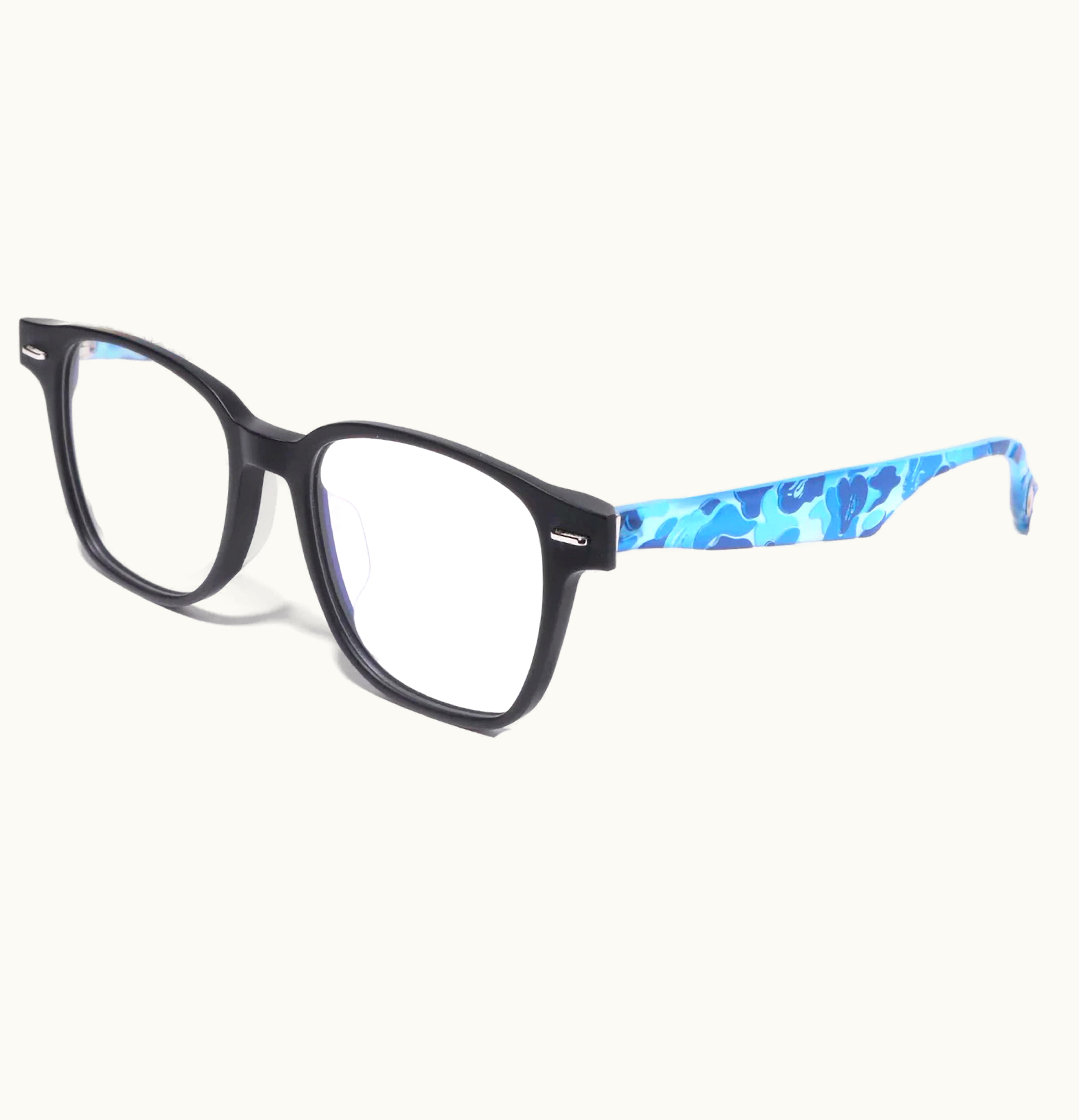BAPE BAPE Optical Flame No 17 Glasses Blue