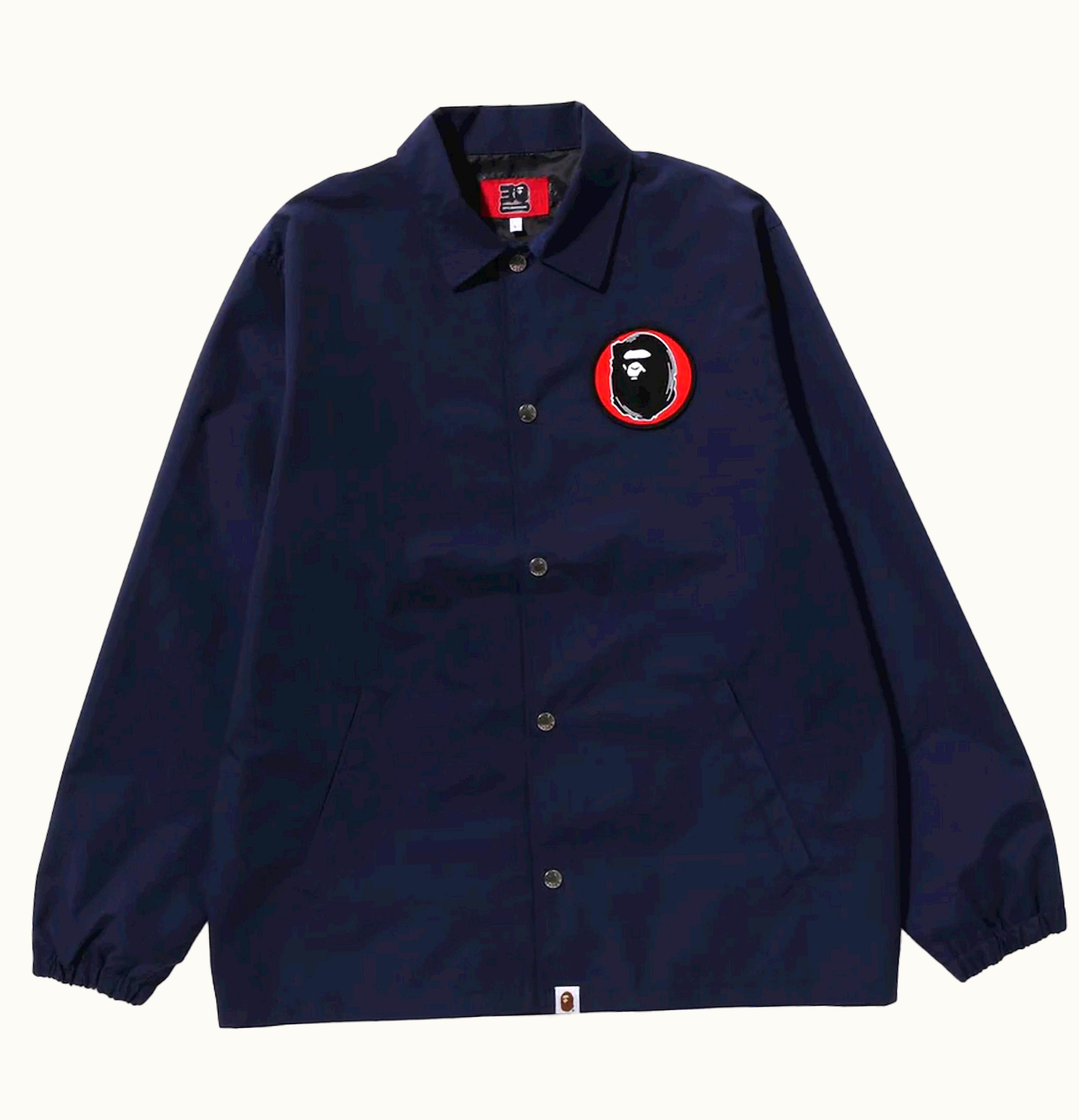 BAPE BAPE 30th Anniversary Senjya Fuda Coach Jacket Navy