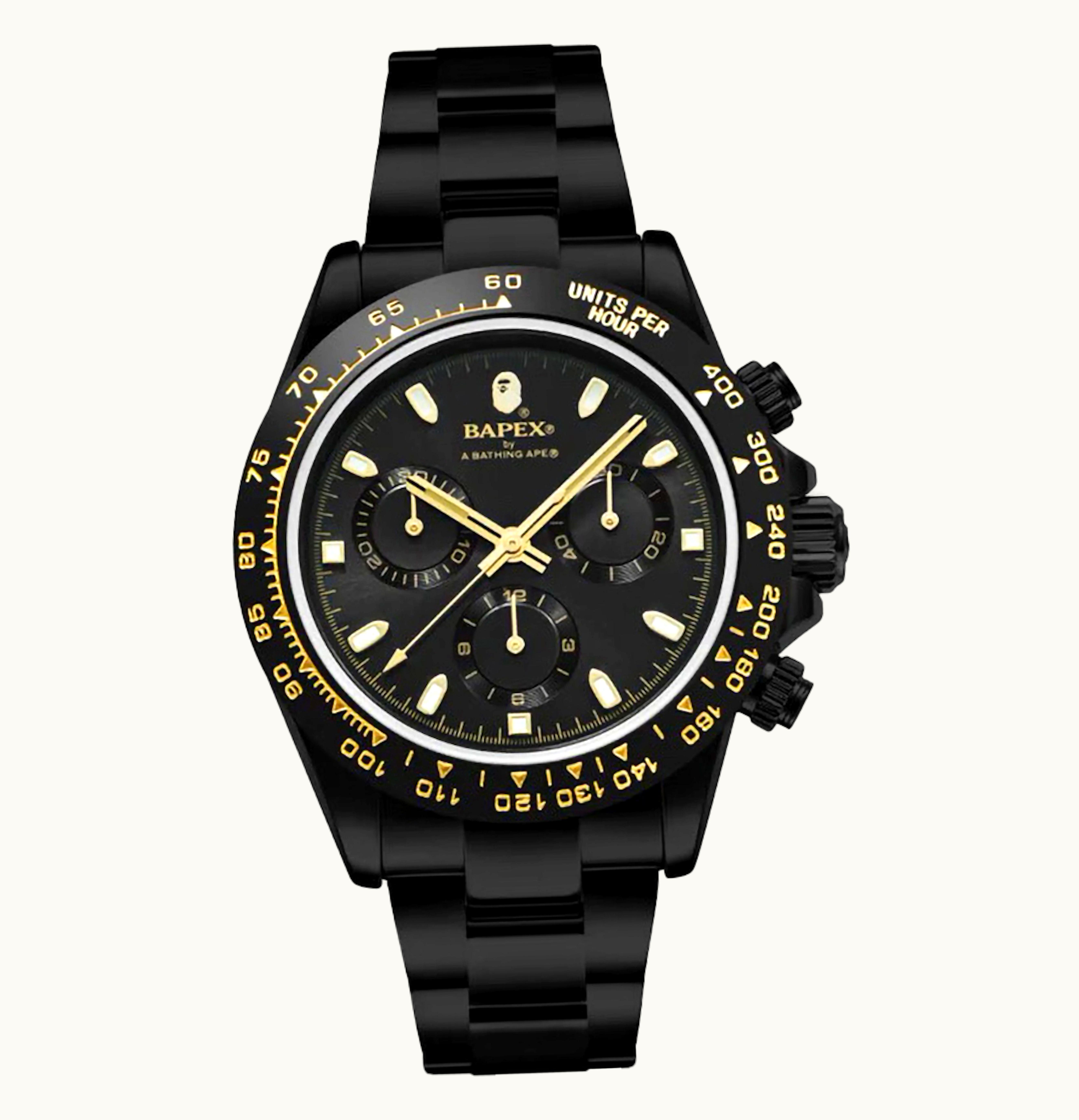 BAPE BAPE Type 4 Bapex Watch Black