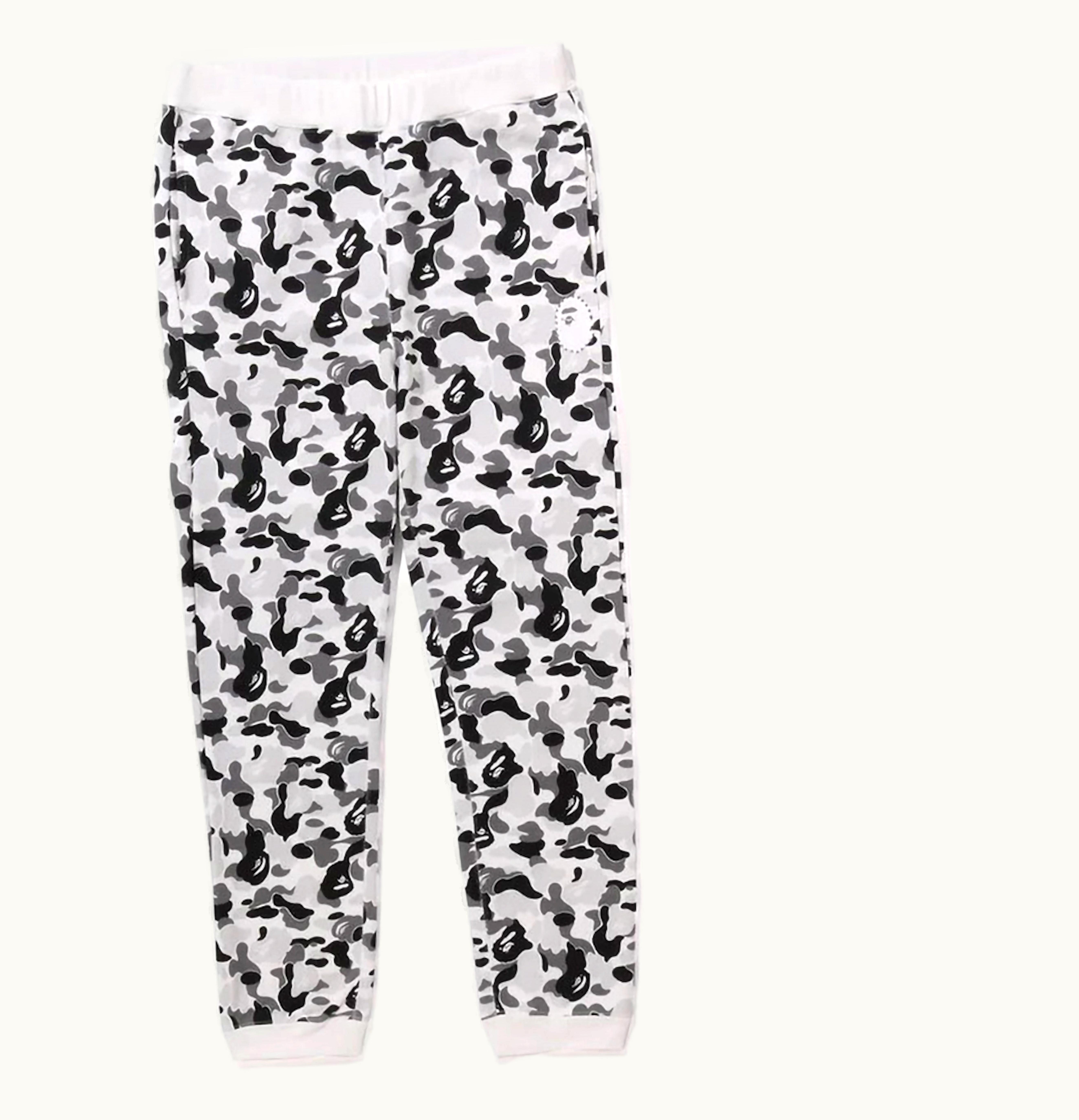 BAPE BAPE Abc Camo Crystal Stone Sweat Pants Gray
