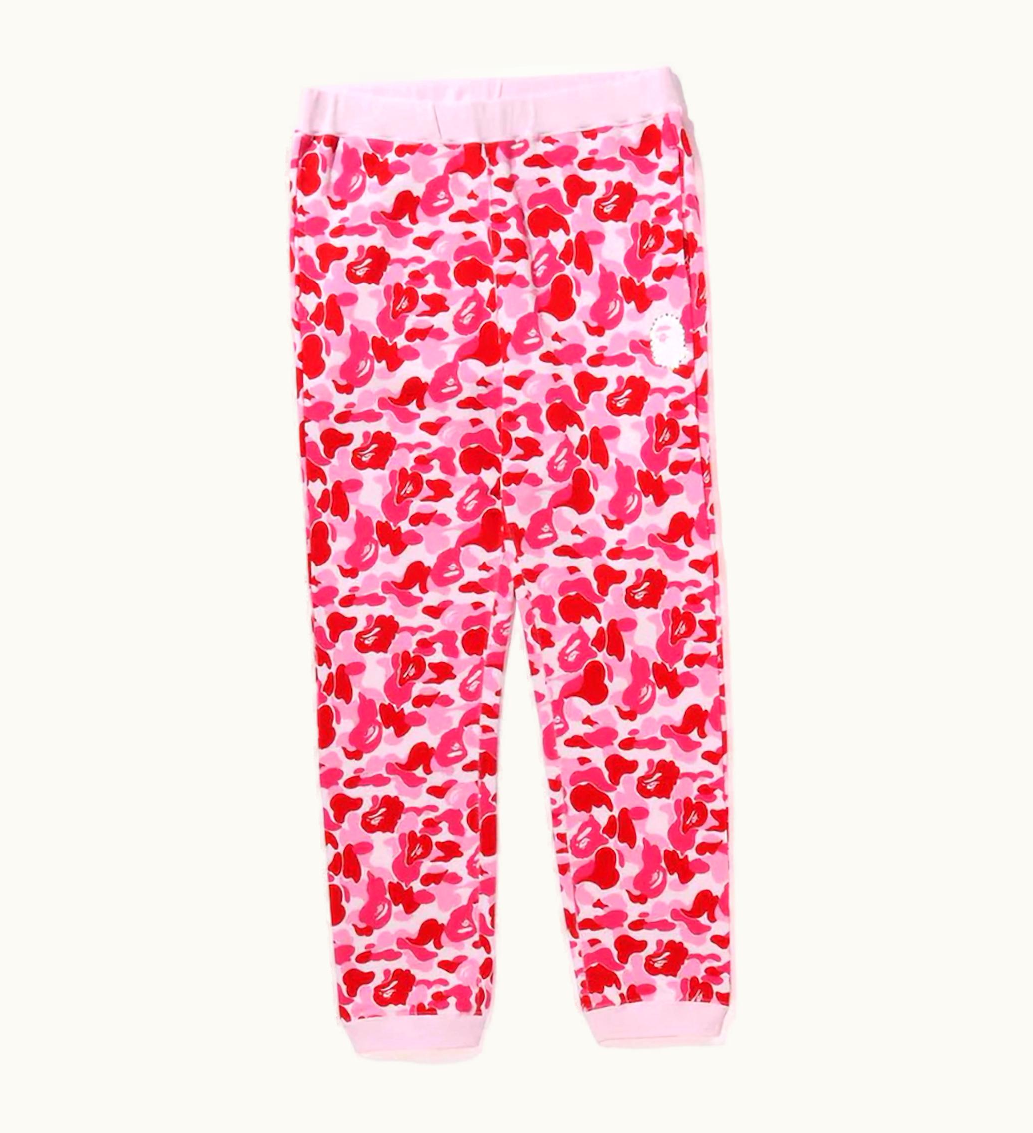 BAPE BAPE Abc Camo Crystal Stone Sweat Pants Pink