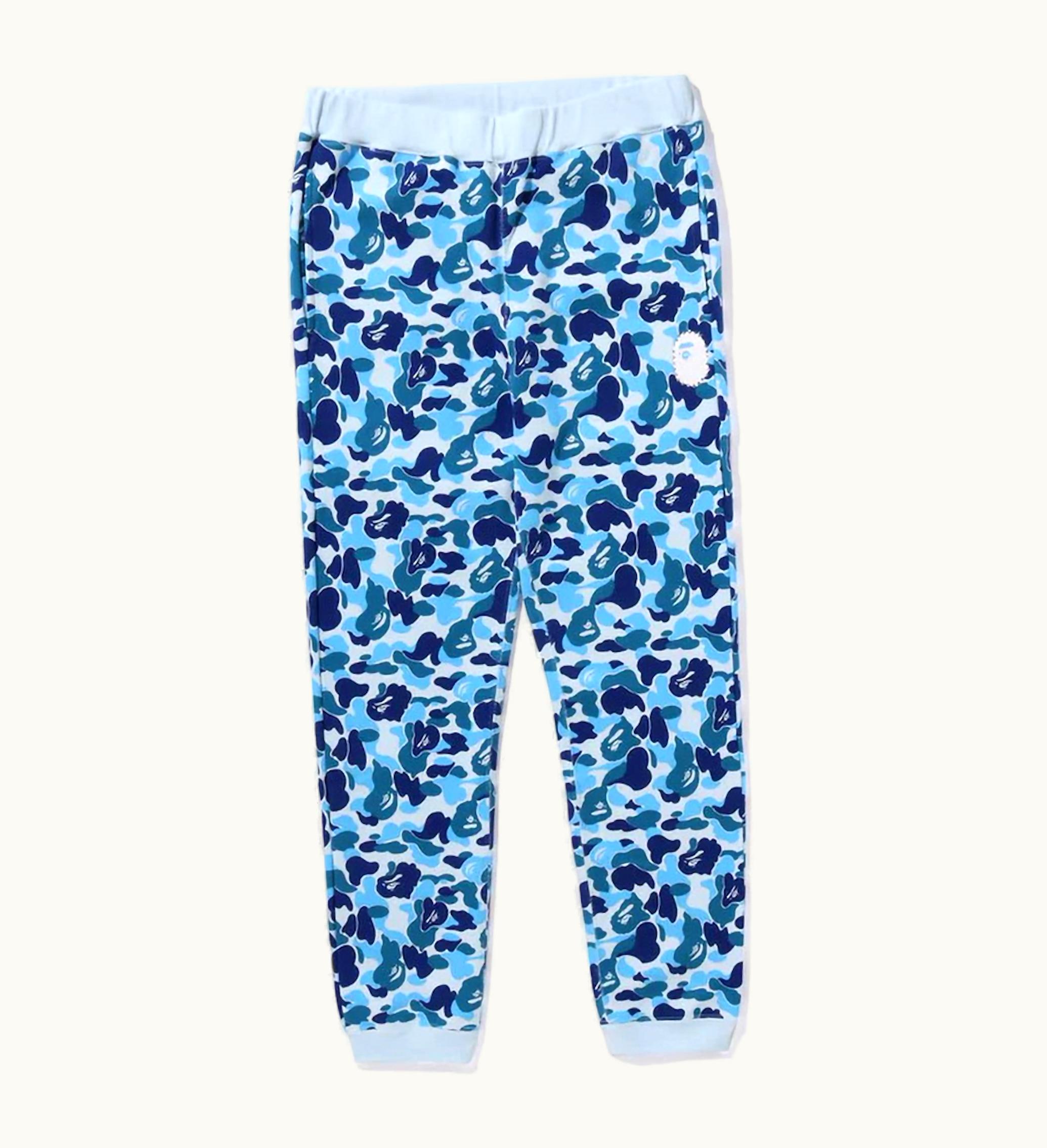 BAPE BAPE Abc Camo Crystal Stone Sweat Pants Blue