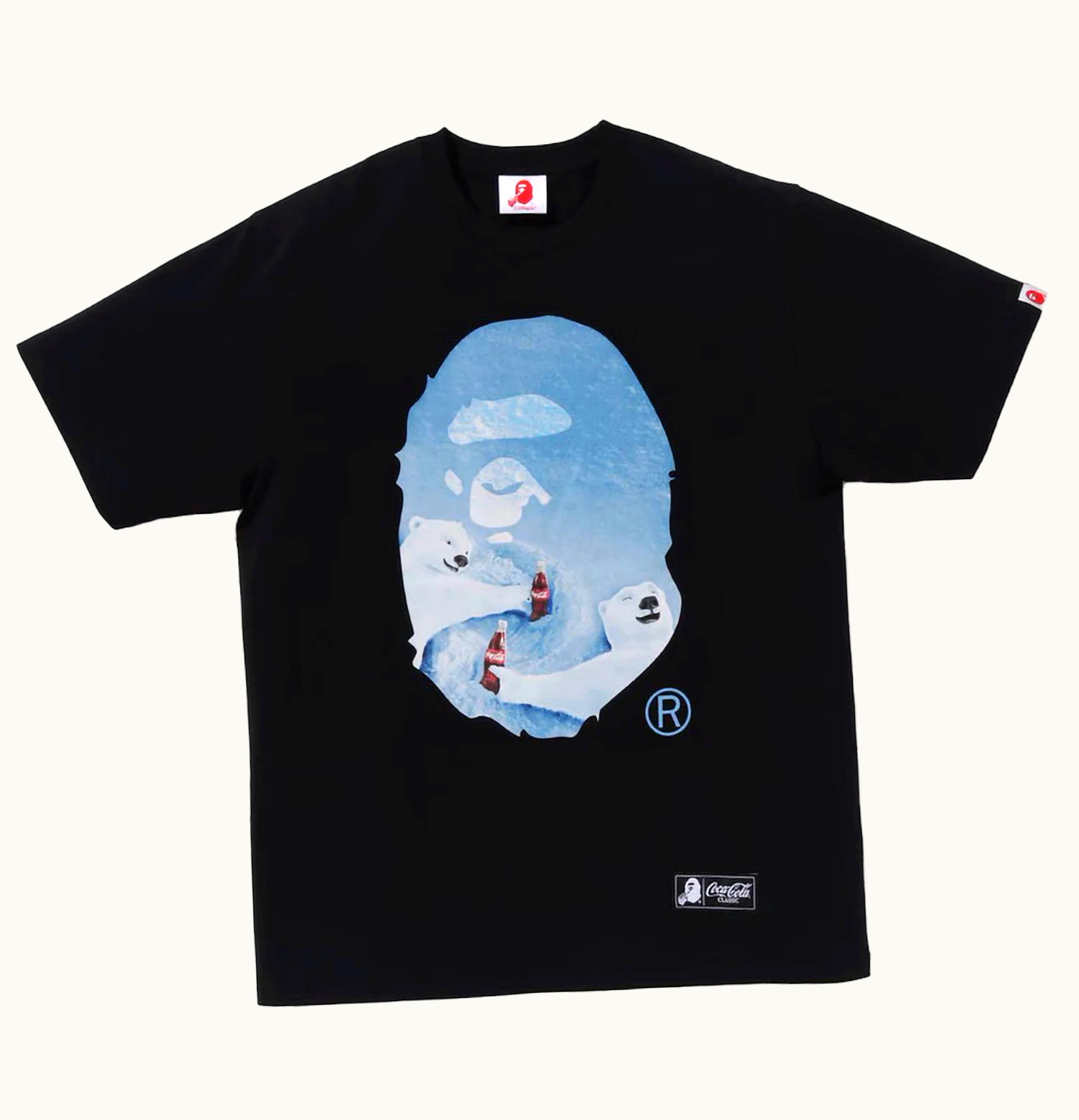 BAPE BAPE X Coca Cola Photo Ape Head Tee Black