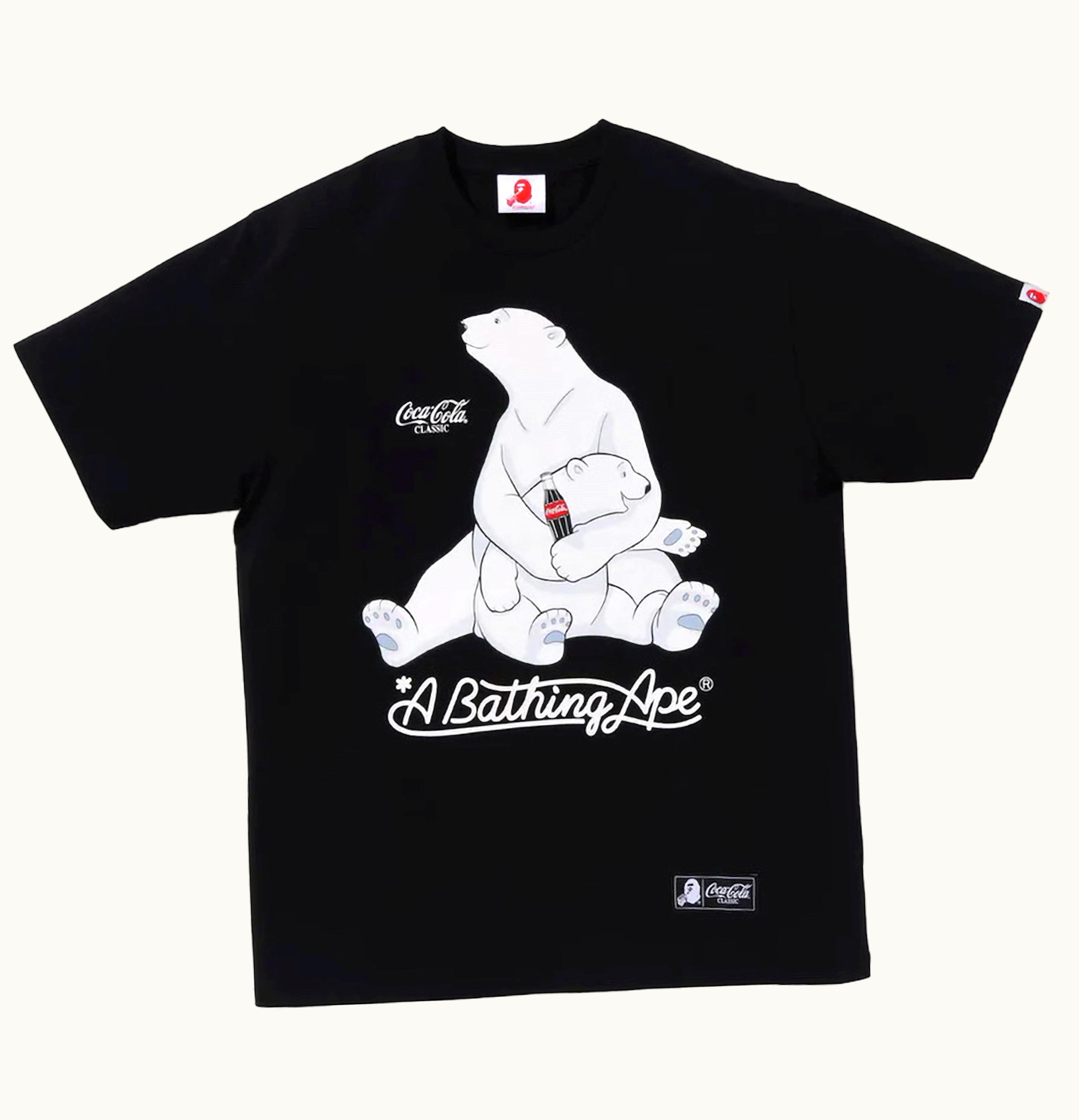 BAPE BAPE X Coca Cola Polar Bear Tee Black