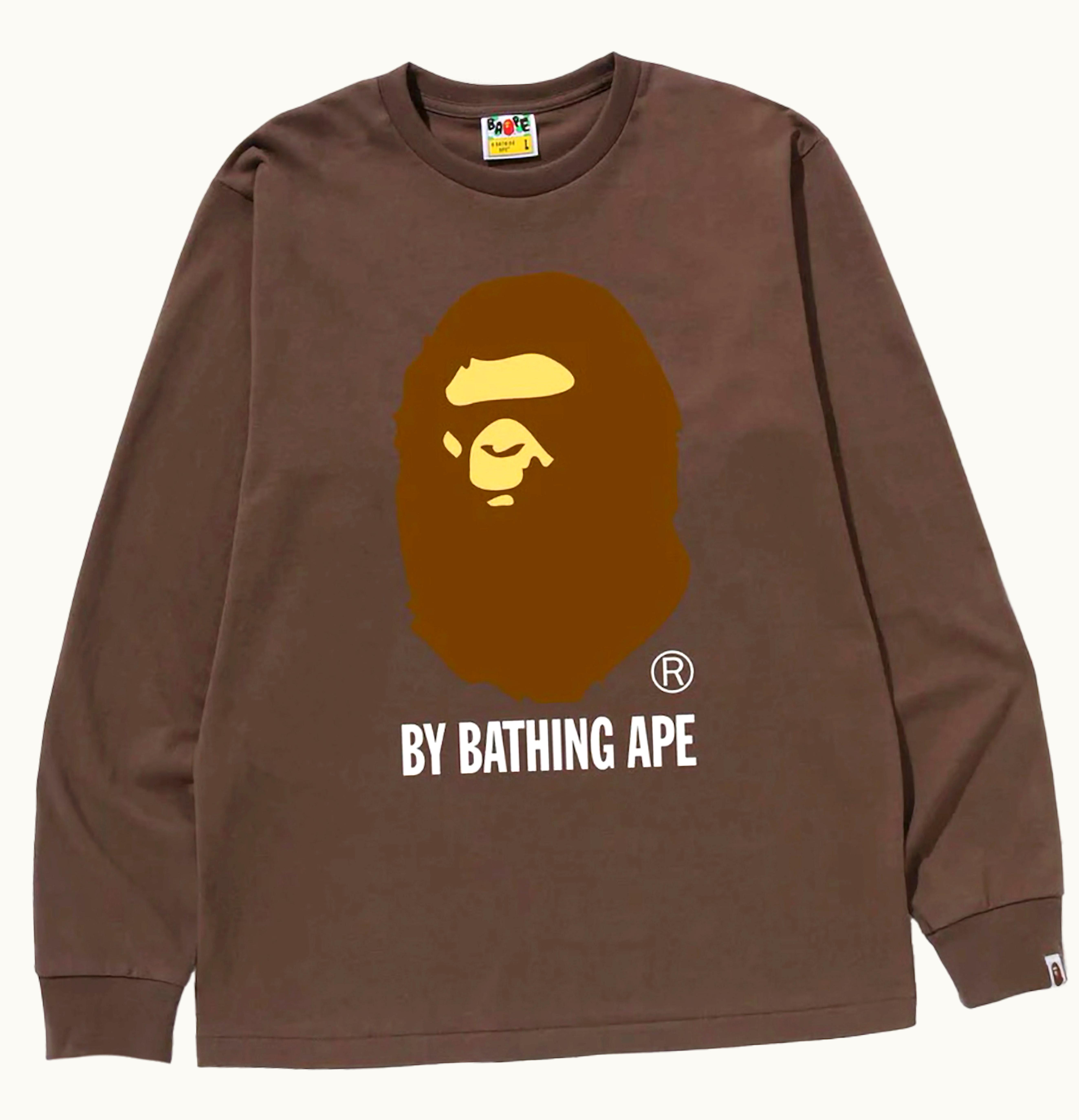 BAPE BAPE By Bathing Ape L S Tee Brown
