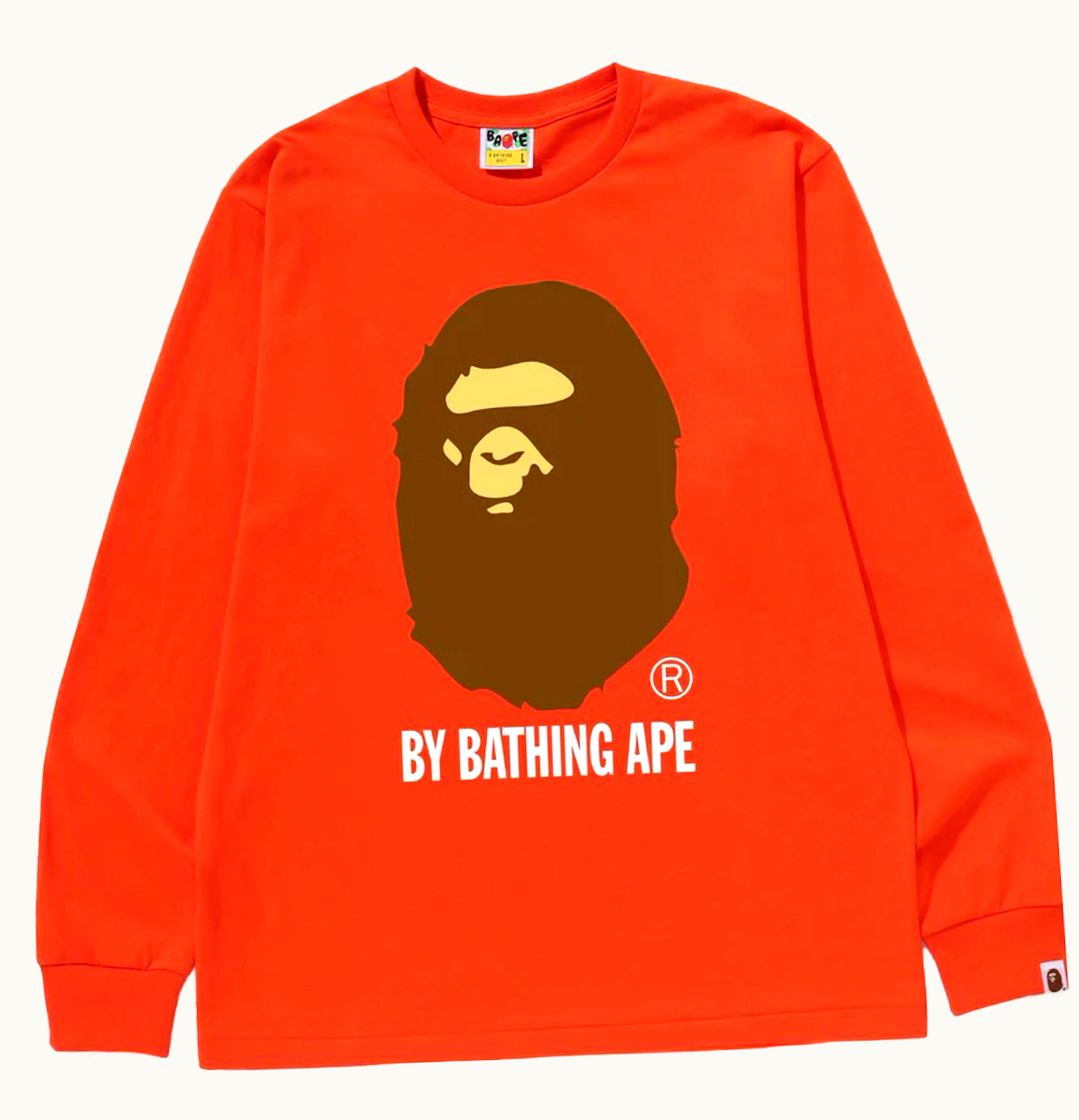 BAPE BAPE By Bathing Ape L S Tee Orange