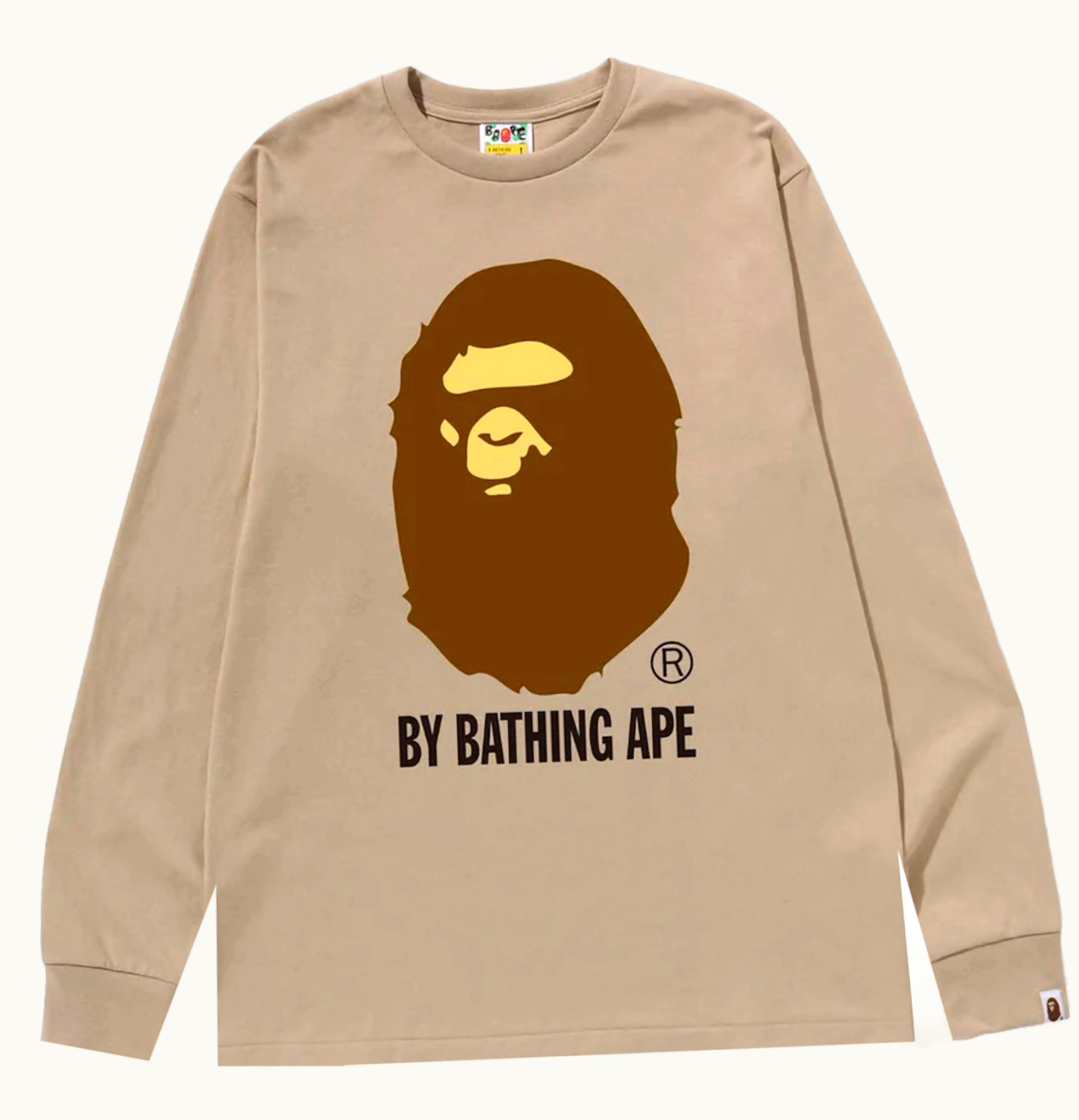 BAPE BAPE By Bathing Ape L S Tee Beige