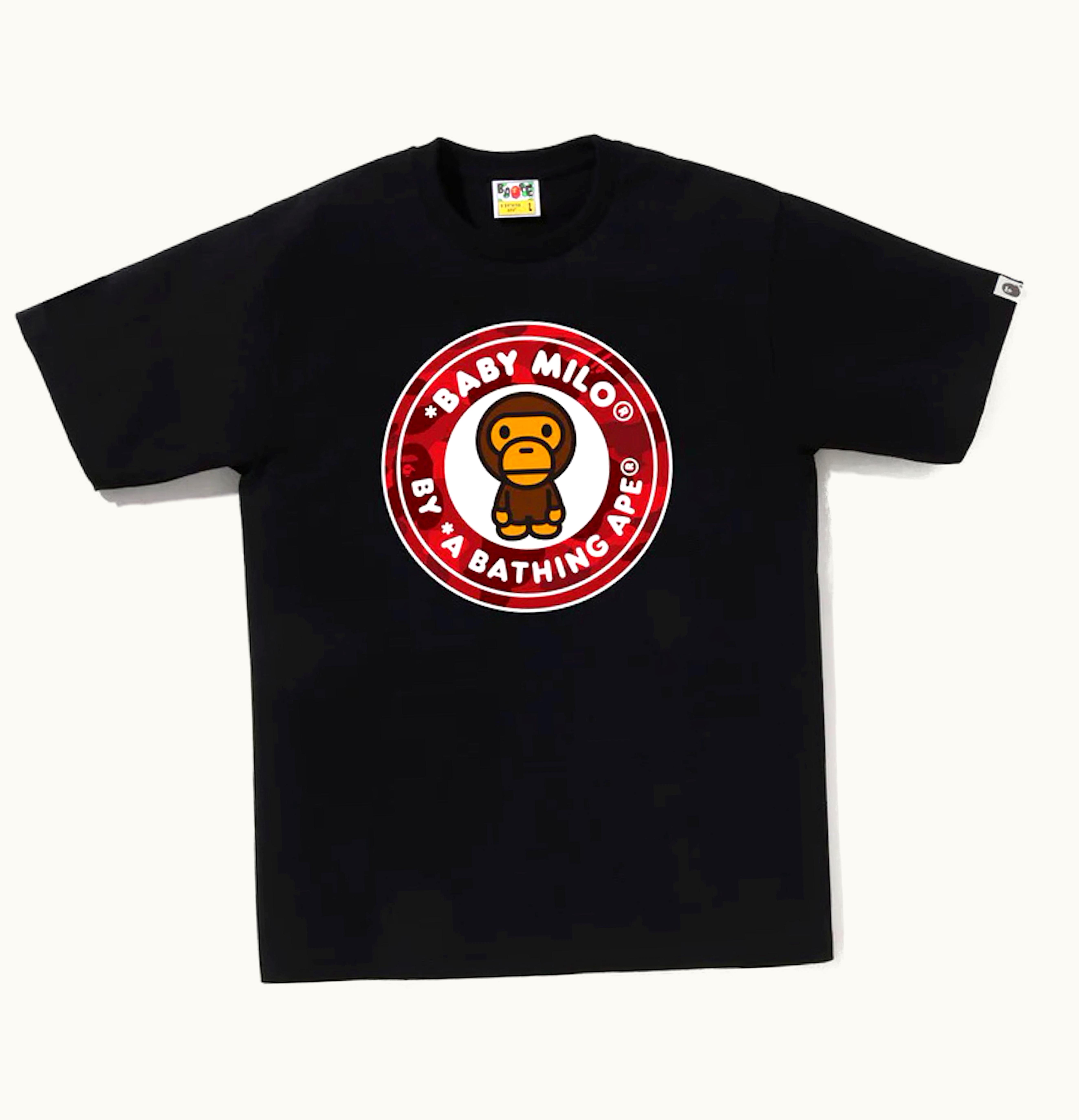 BAPE BAPE Color Camo Milo Busy Works Tee Black Red