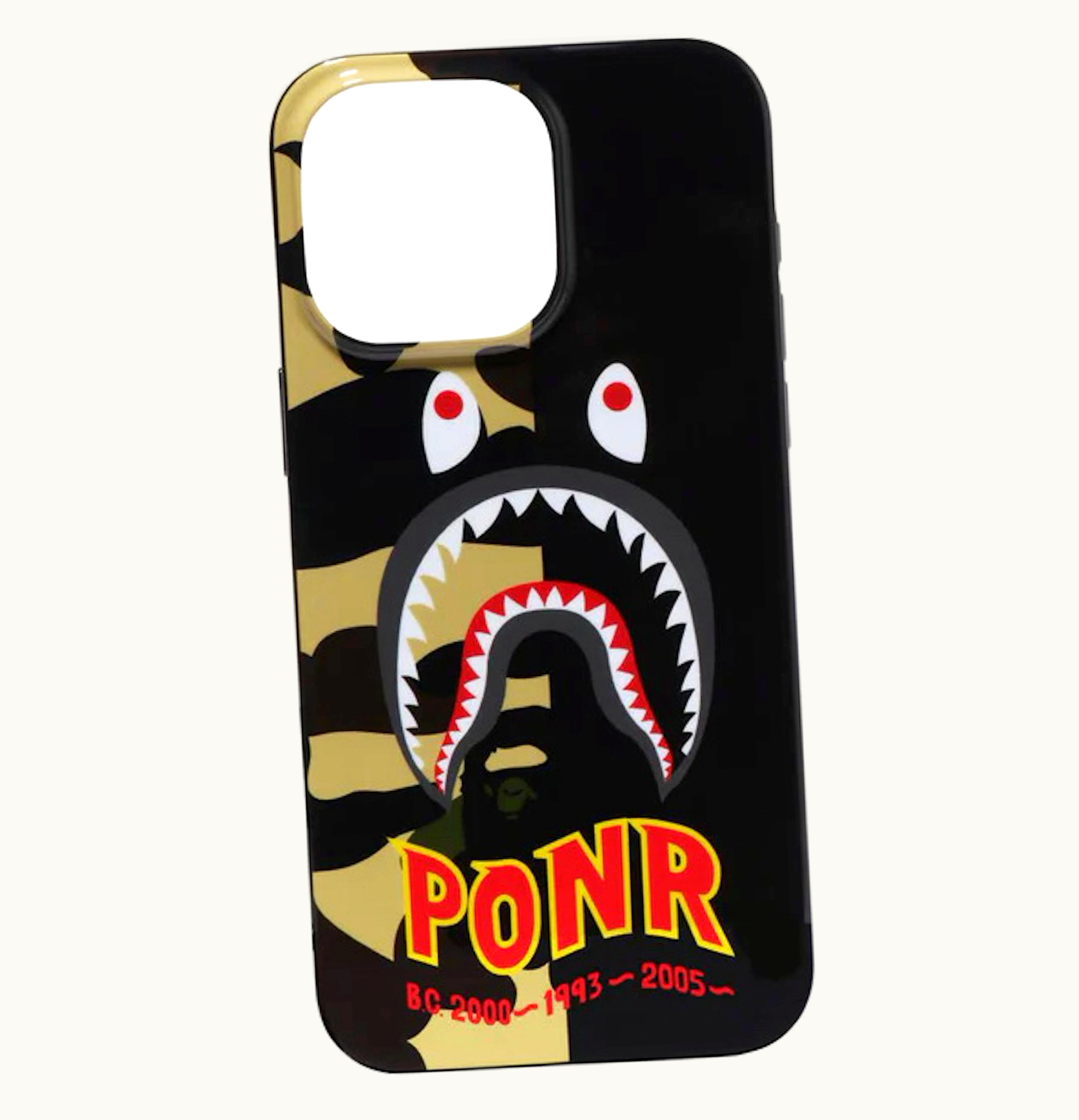 BAPE BAPE 1st Camo 2nd Shark Iphone 15 Pro Max Case Yellow