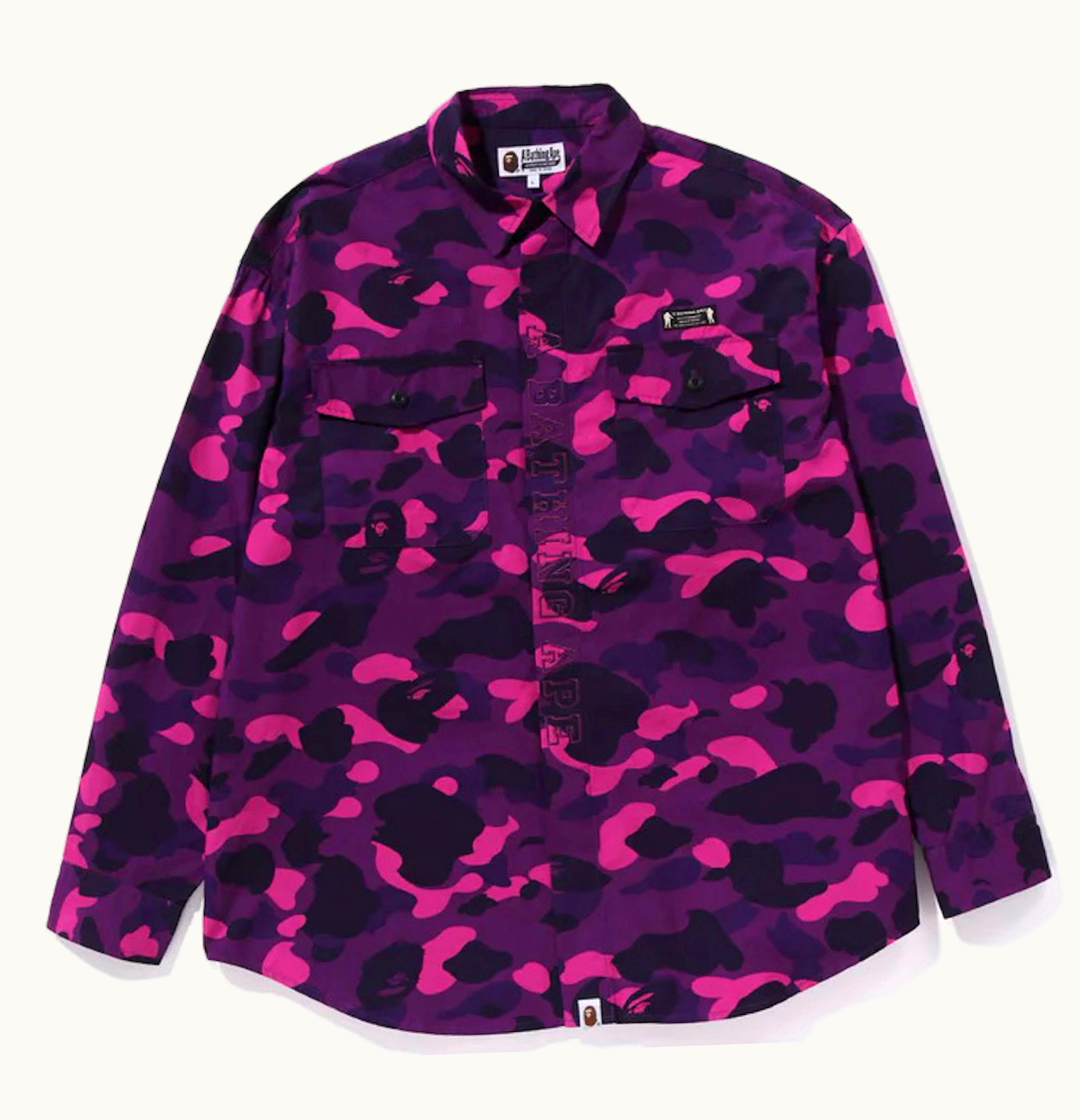 BAPE BAPE Color Camo Cpo Shirt Purple