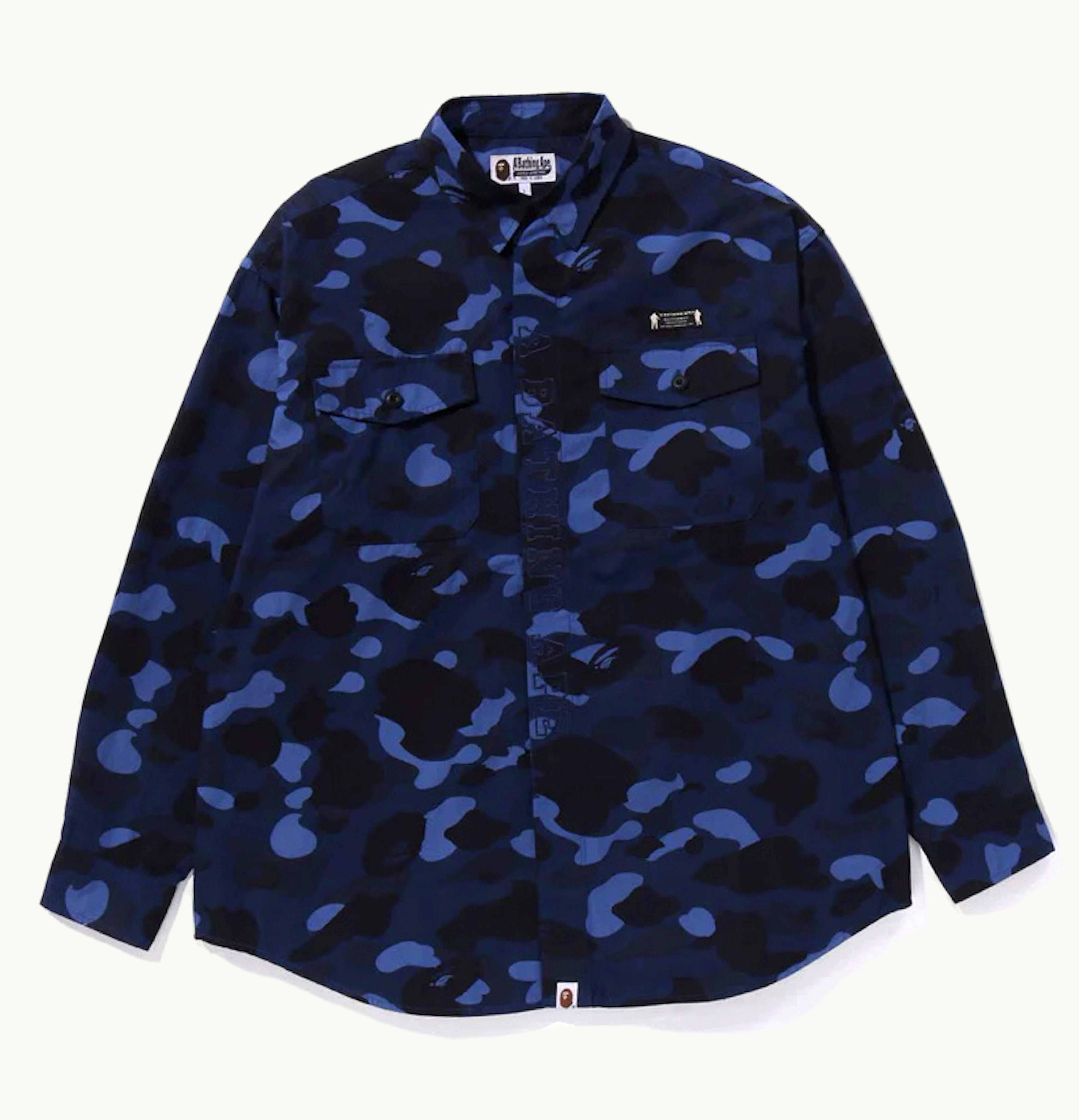 BAPE BAPE Color Camo Cpo Shirt Navy