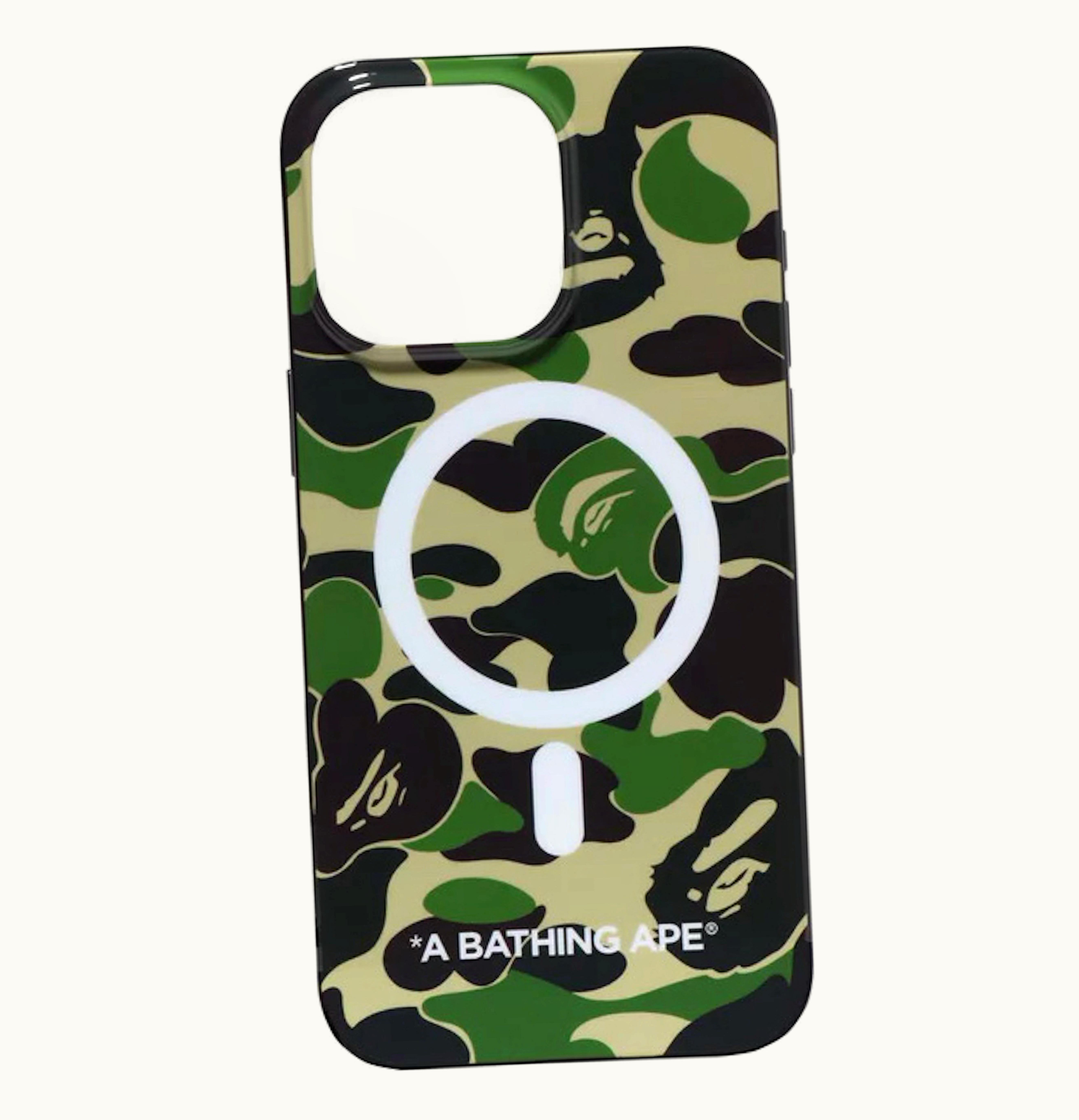 BAPE BAPE Abc Camo Iphone 15 Pro Max Case Green