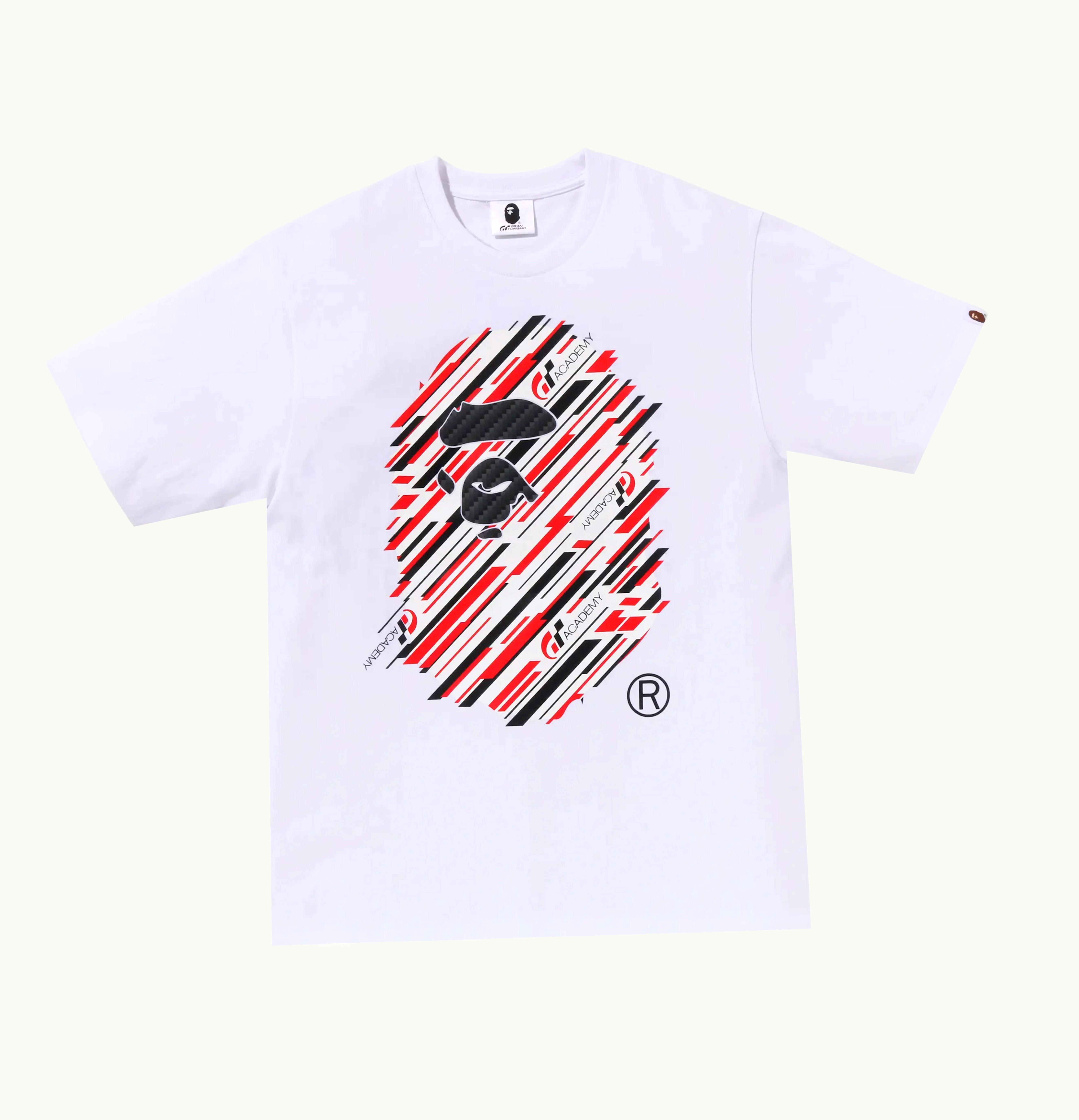BAPE BAPE X Gran Turismo Ape Head 2 Tee White