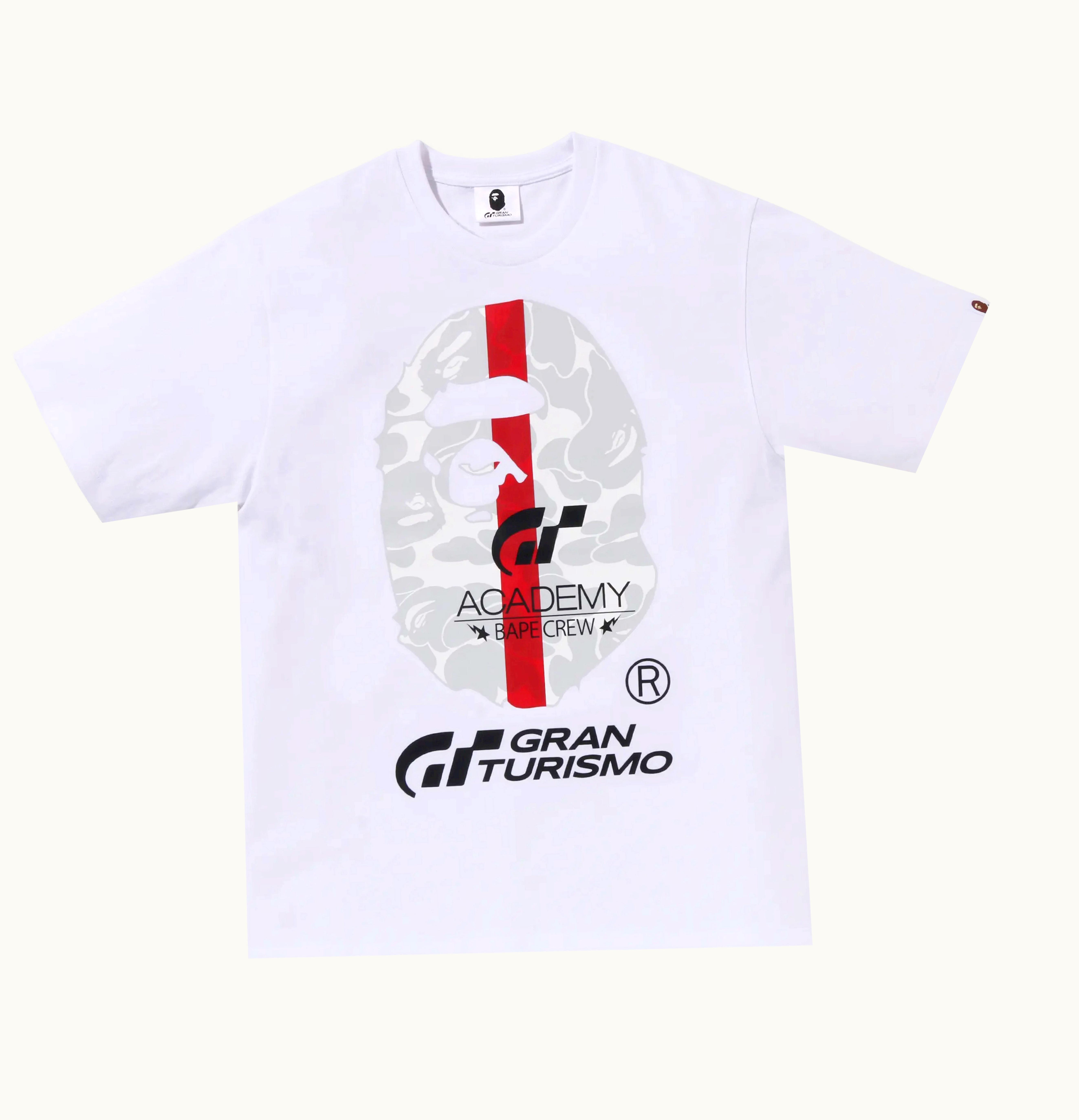 BAPE BAPE X Gran Turismo Ape Head 1 Tee White