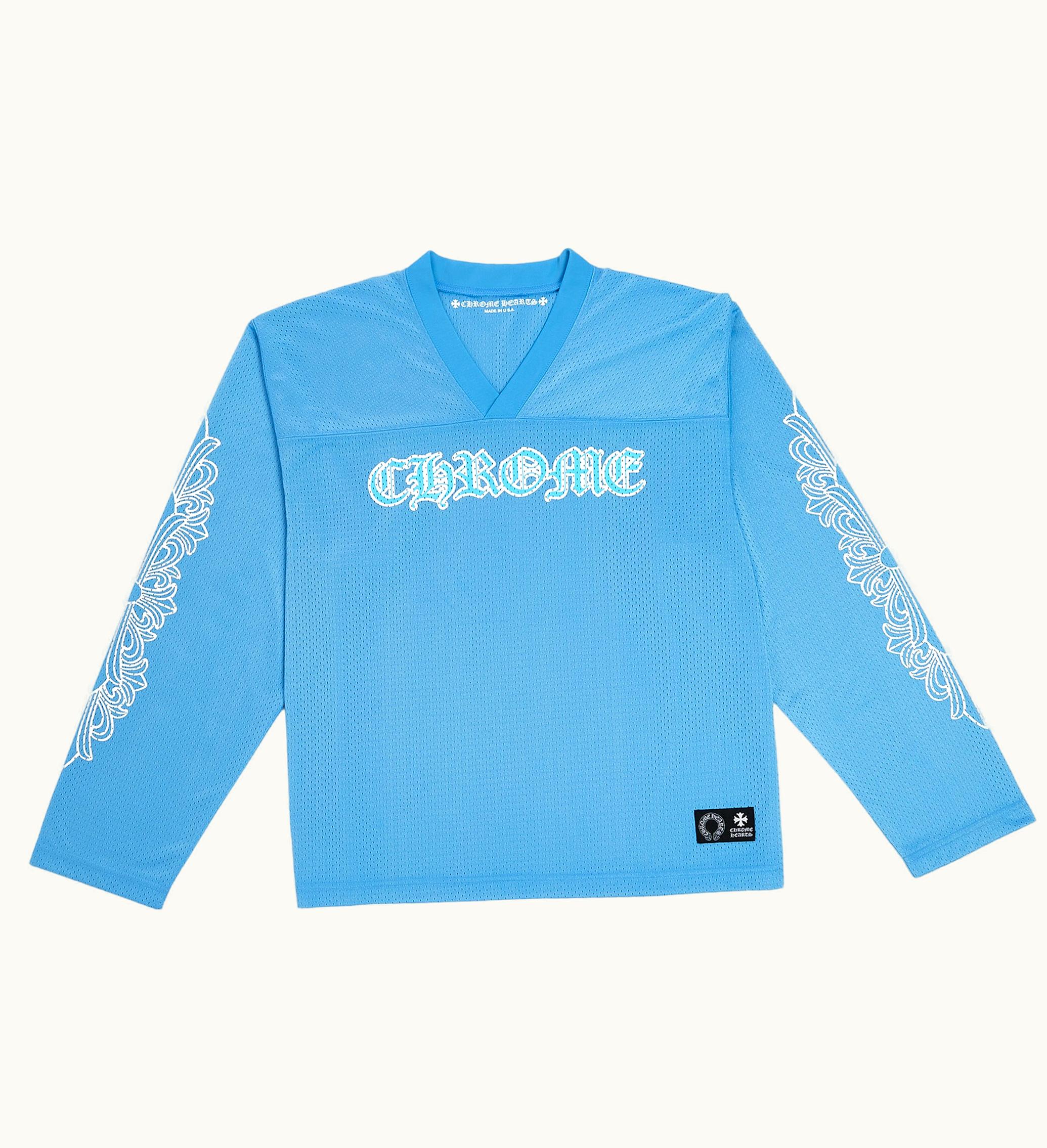 Chrome Hearts Sports Mesh Warm Up Jersey Blue