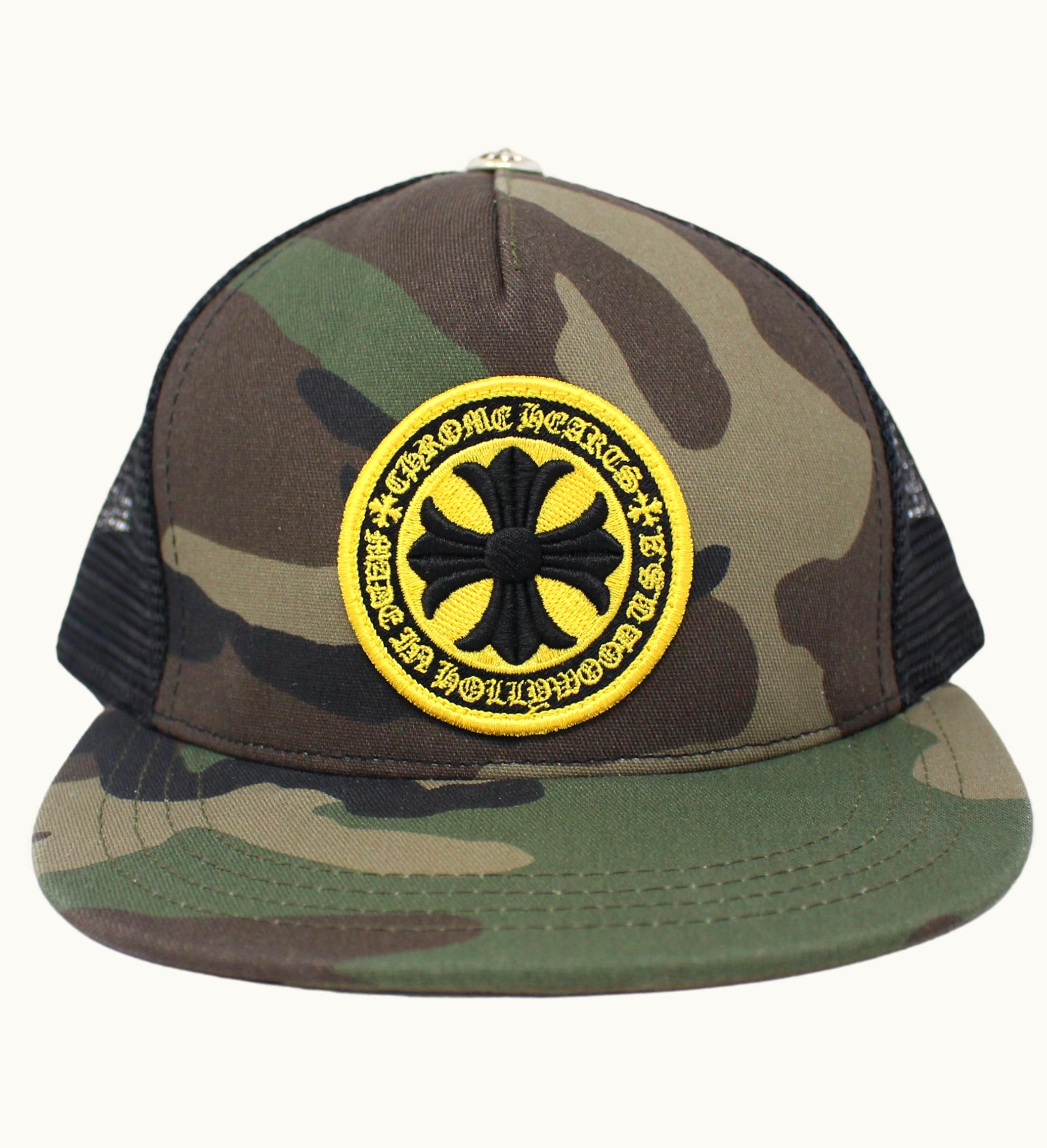 Chrome Hearts Chrome Hearts Plus Cross Seal Stamp Trucker Hat Camo